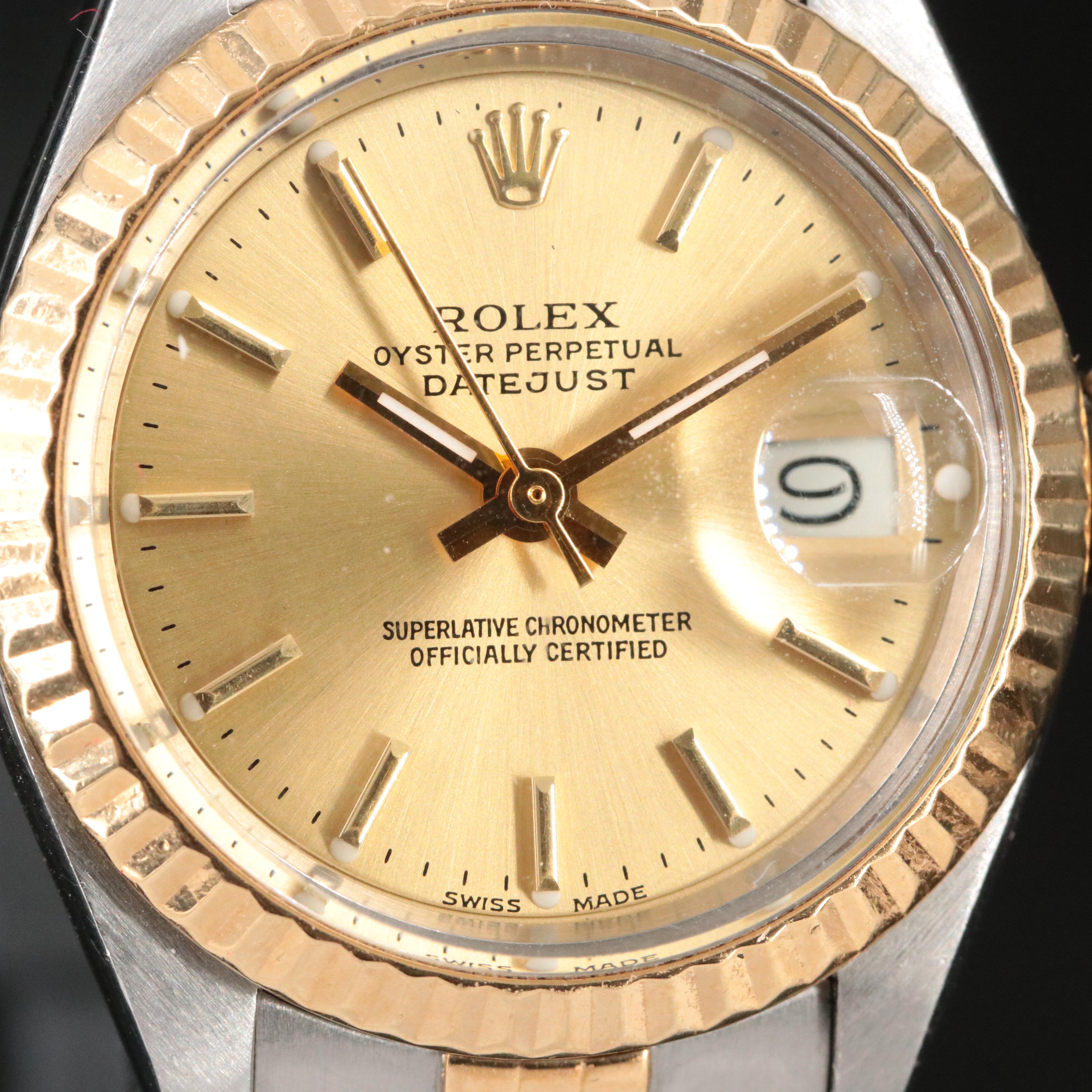 1972 Rolex Oyster Perpetual Two-Tone Datejust Watch