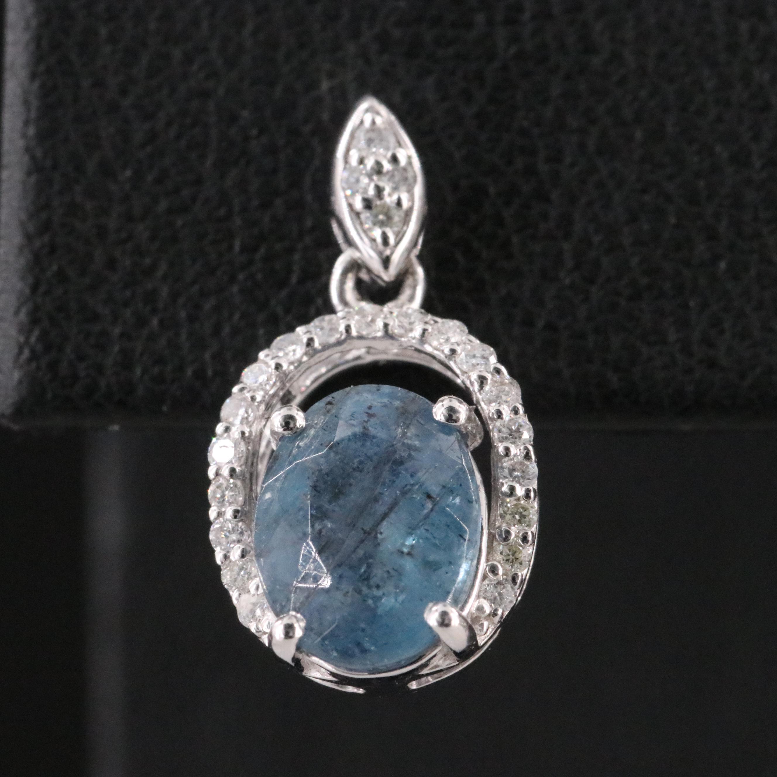 Oscar Friedman Platinum, Aquamarine and Diamond Earrings