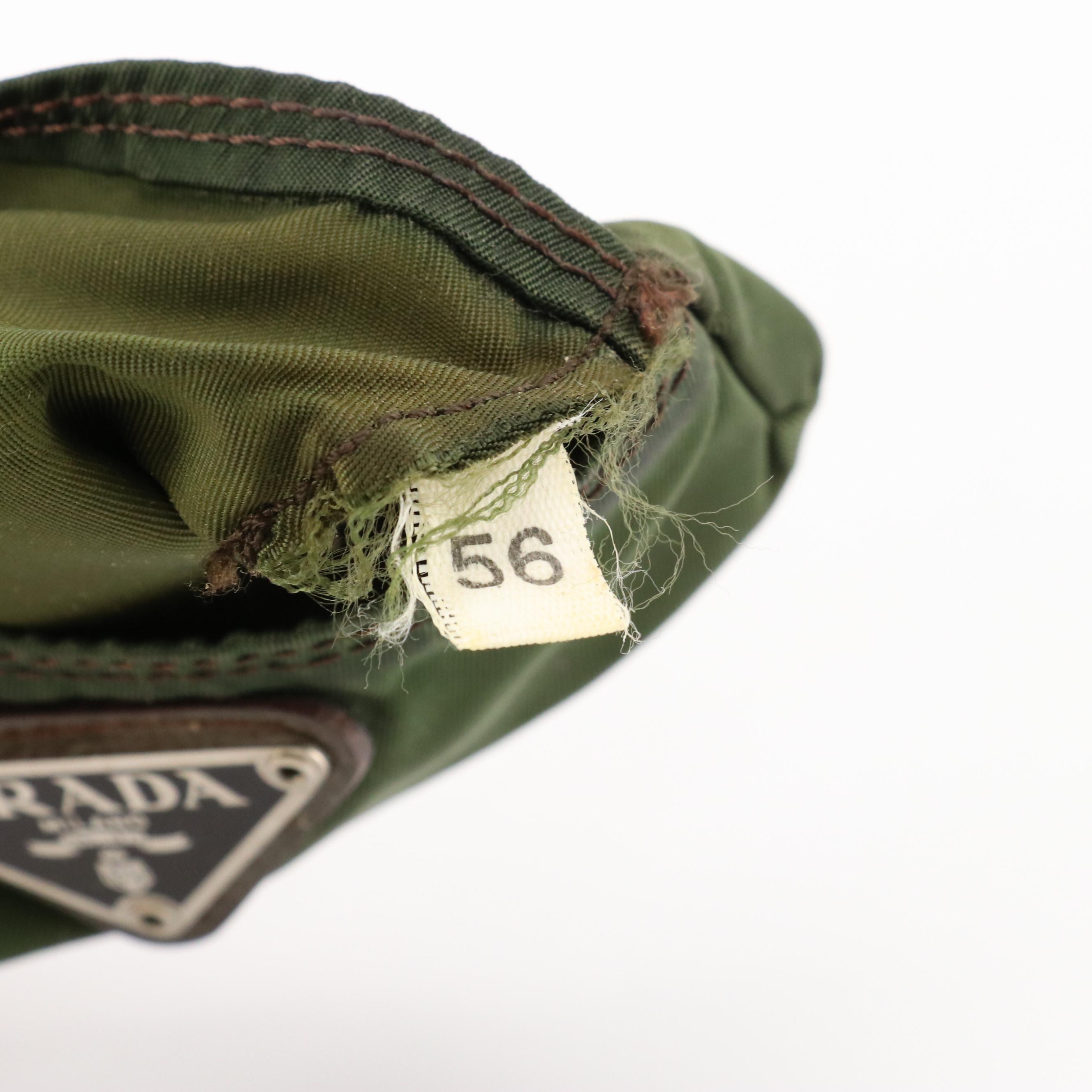 Prada Mini Pouch in Army Green Nylon