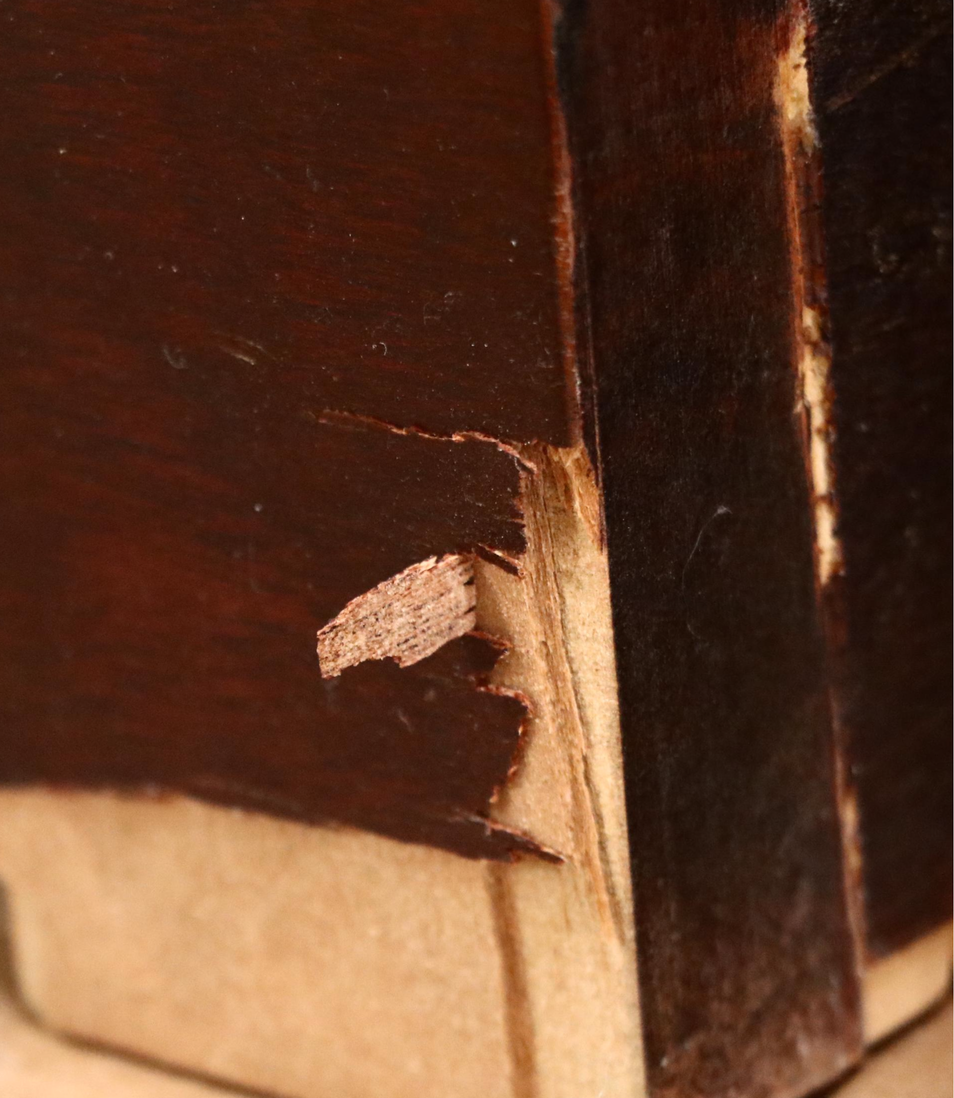 Pair of Drexel "Travis Court Group" Serpentine Front Mahogany Chests of Drawers