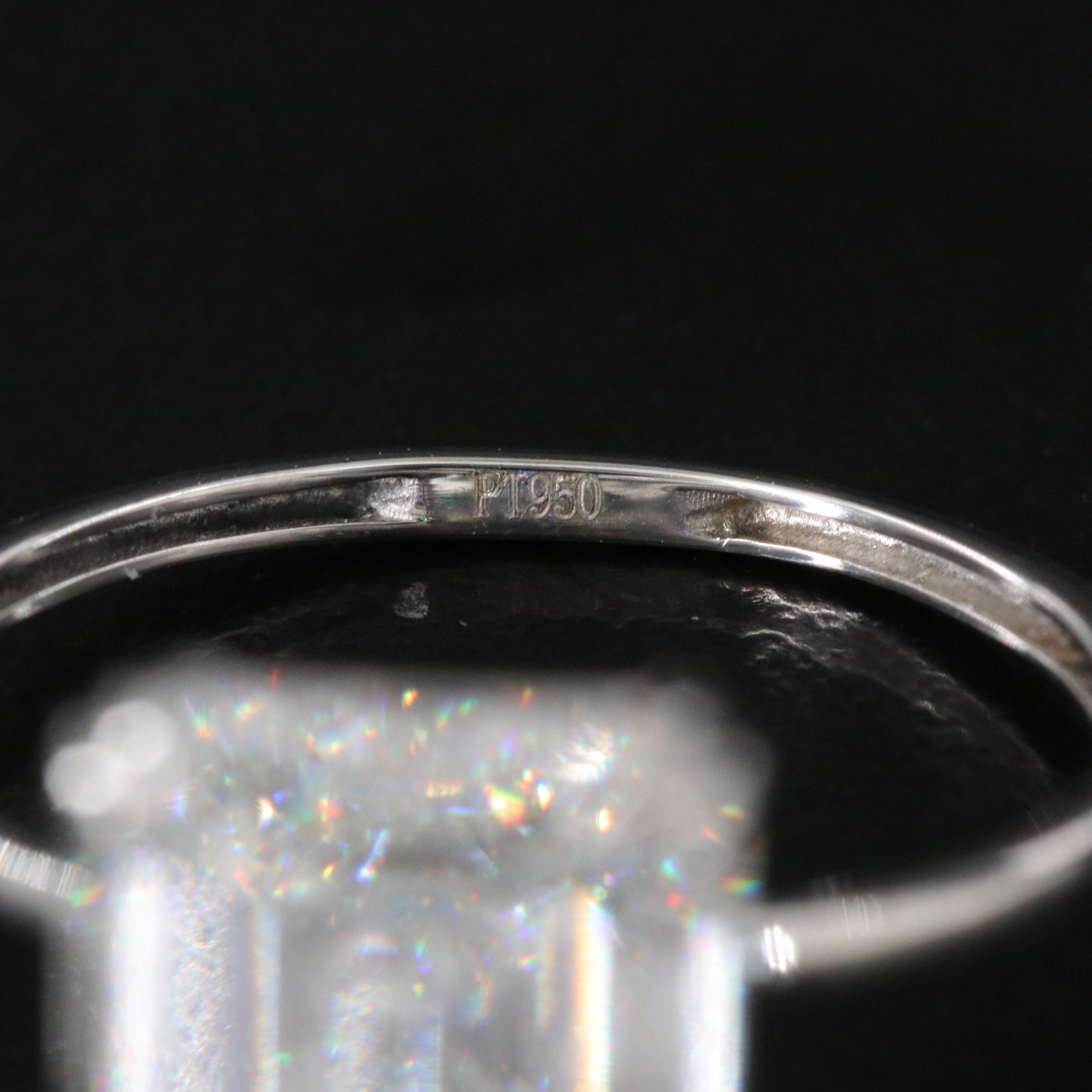 Platinum 6.09 CT Lab Grown Diamond Solitaire Ring with IGI Report