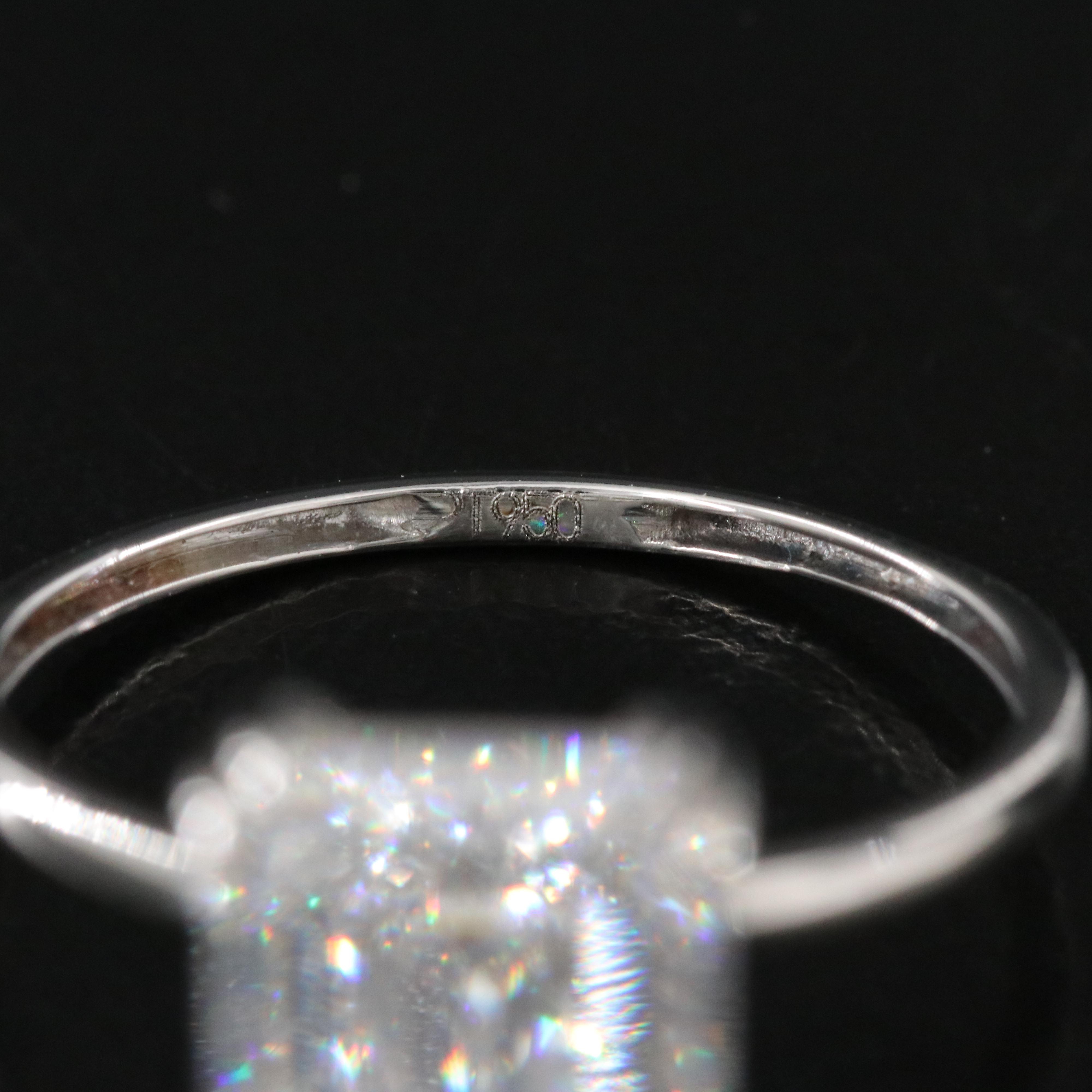 Platinum 5.05 CT Lab Grown Diamond Solitaire Ring with IGI Report