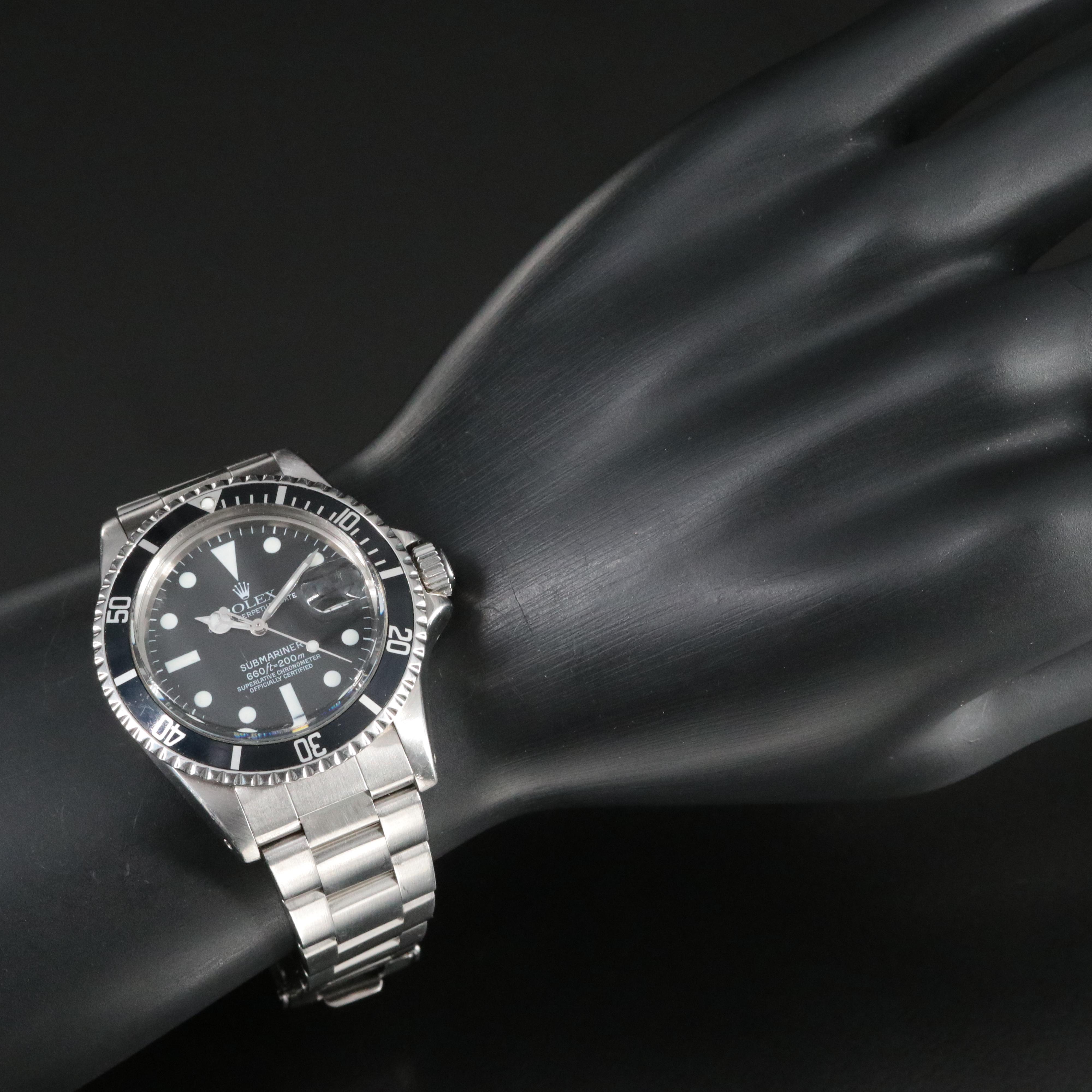 1977 Rolex Submariner Date Steel Black Dial Watch