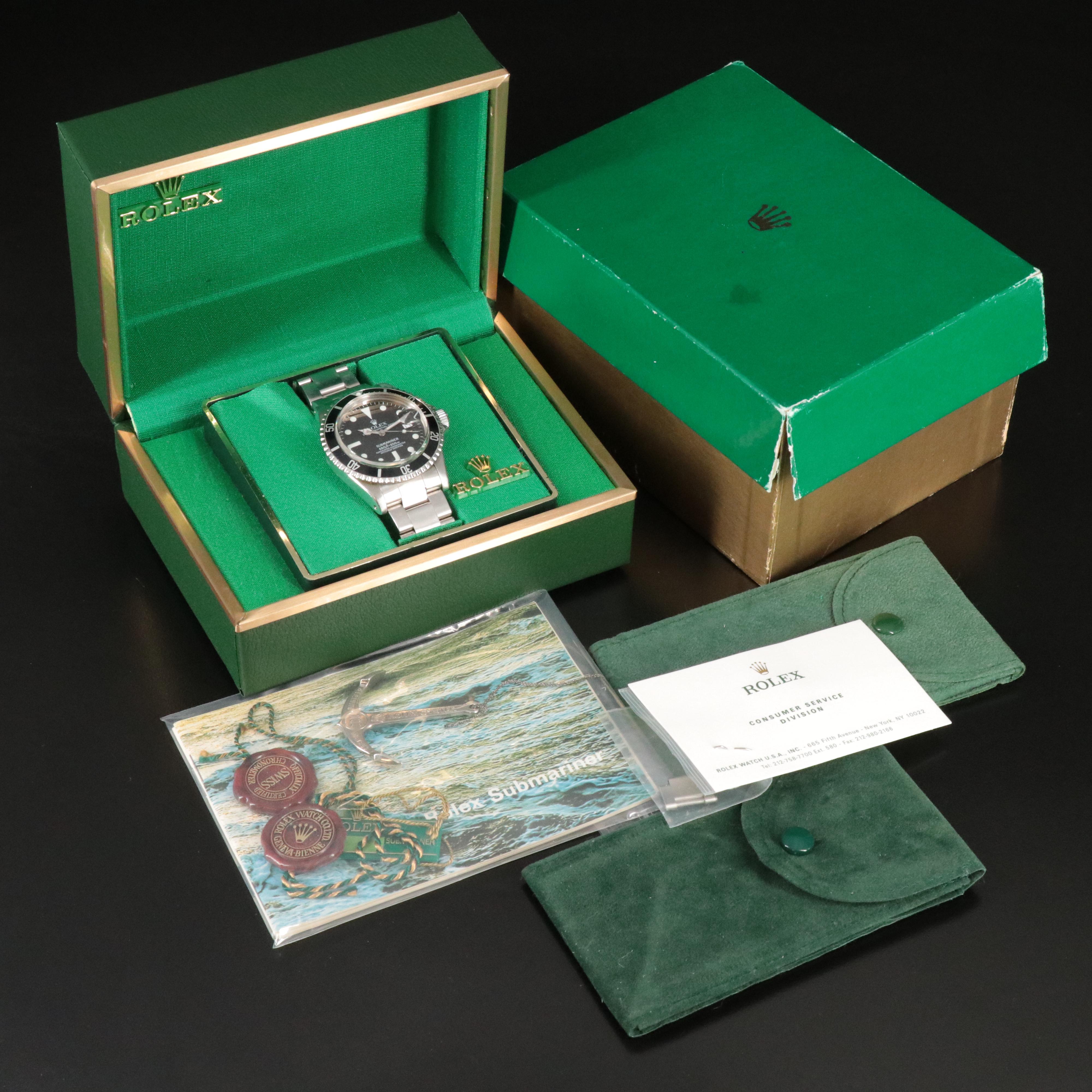 1977 Rolex Submariner Date Steel Black Dial Watch