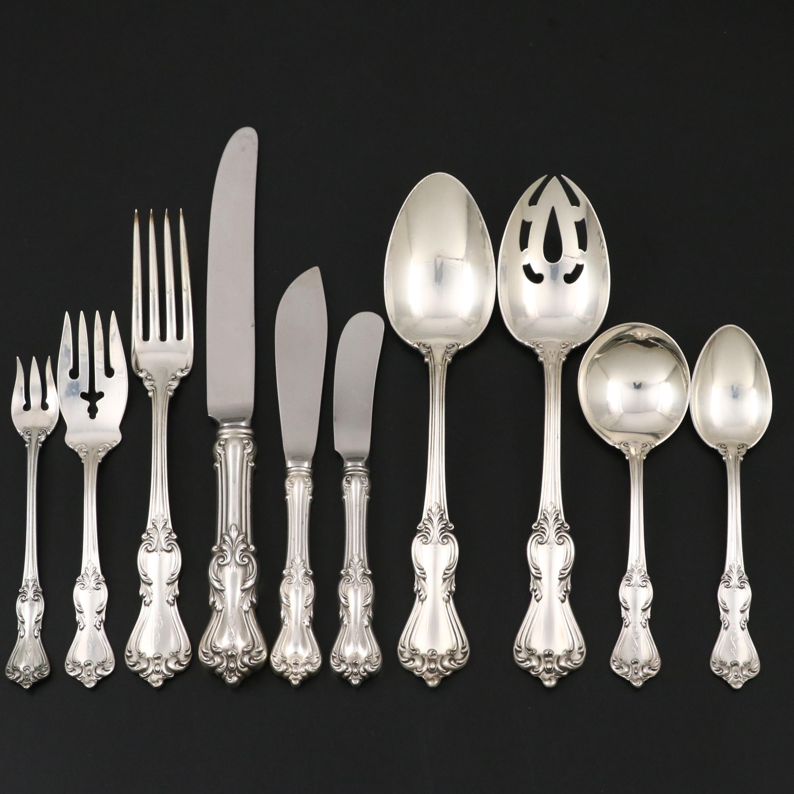 Reed & Barton Sterling Silver Flatware with Thomas Harper II Silver Spoon
