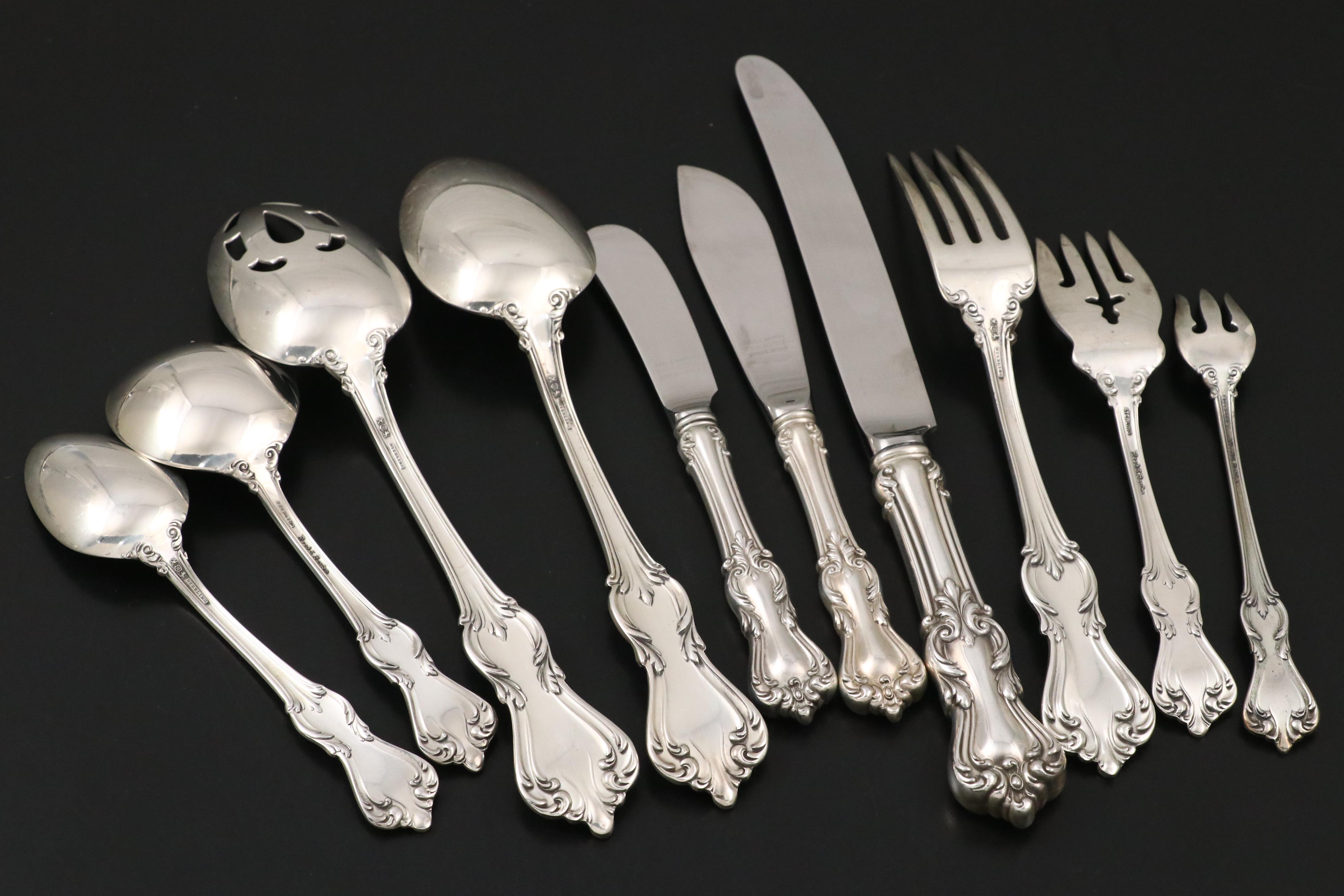 Reed & Barton Sterling Silver Flatware with Thomas Harper II Silver Spoon