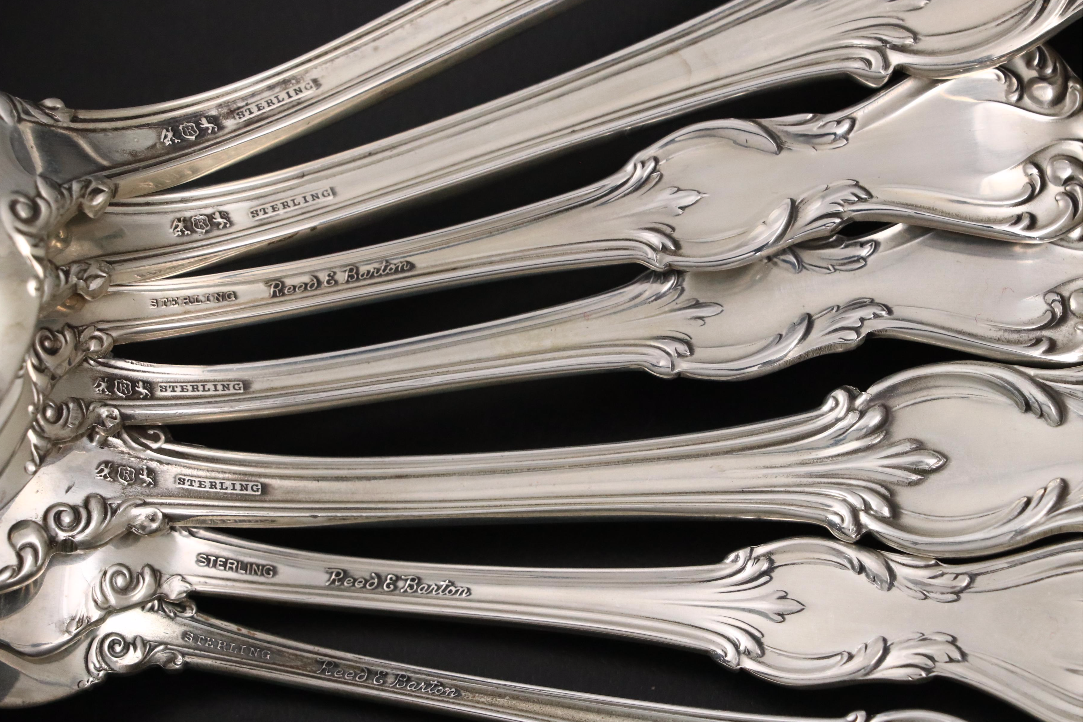 Reed & Barton Sterling Silver Flatware with Thomas Harper II Silver Spoon