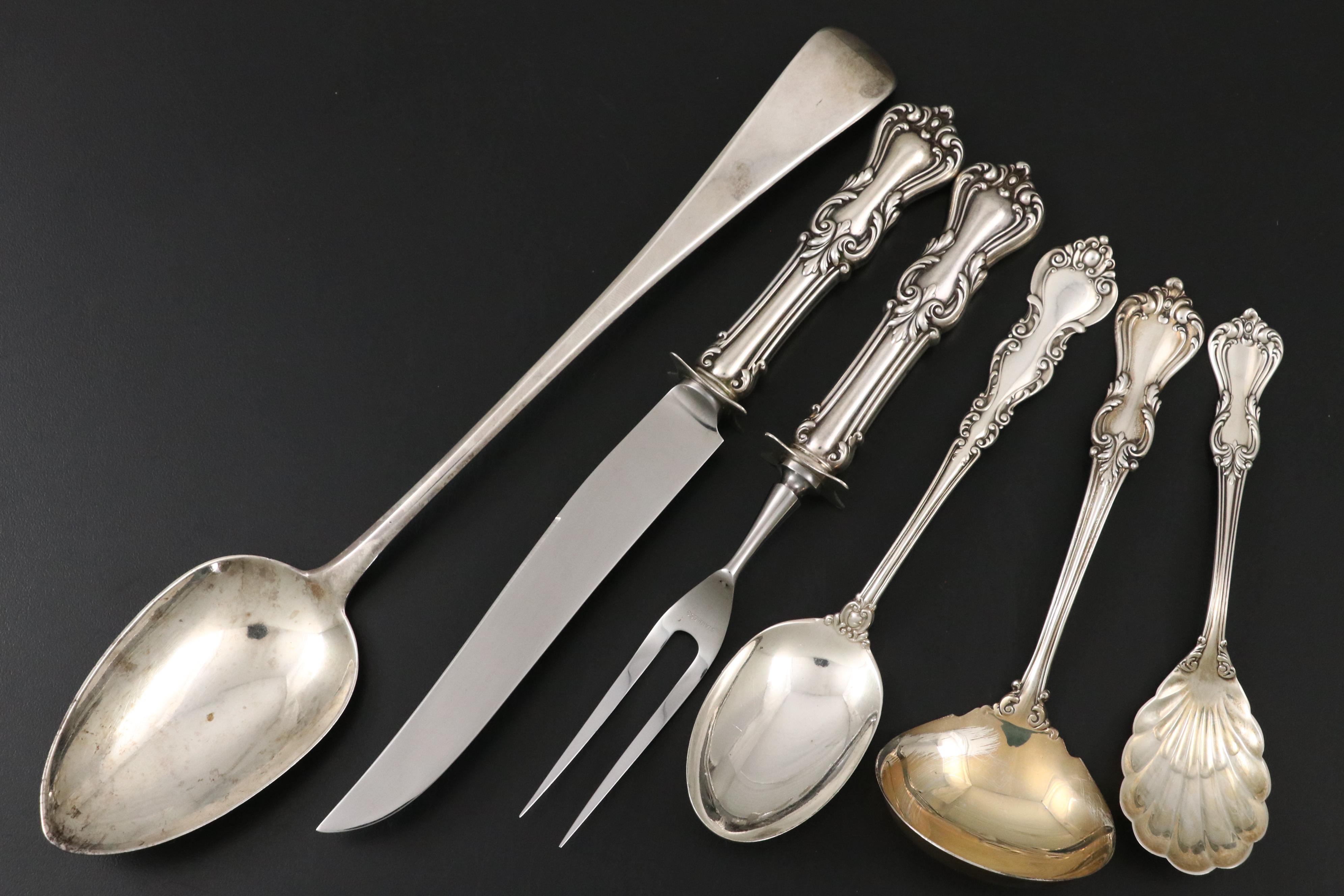 Reed & Barton Sterling Silver Flatware with Thomas Harper II Silver Spoon