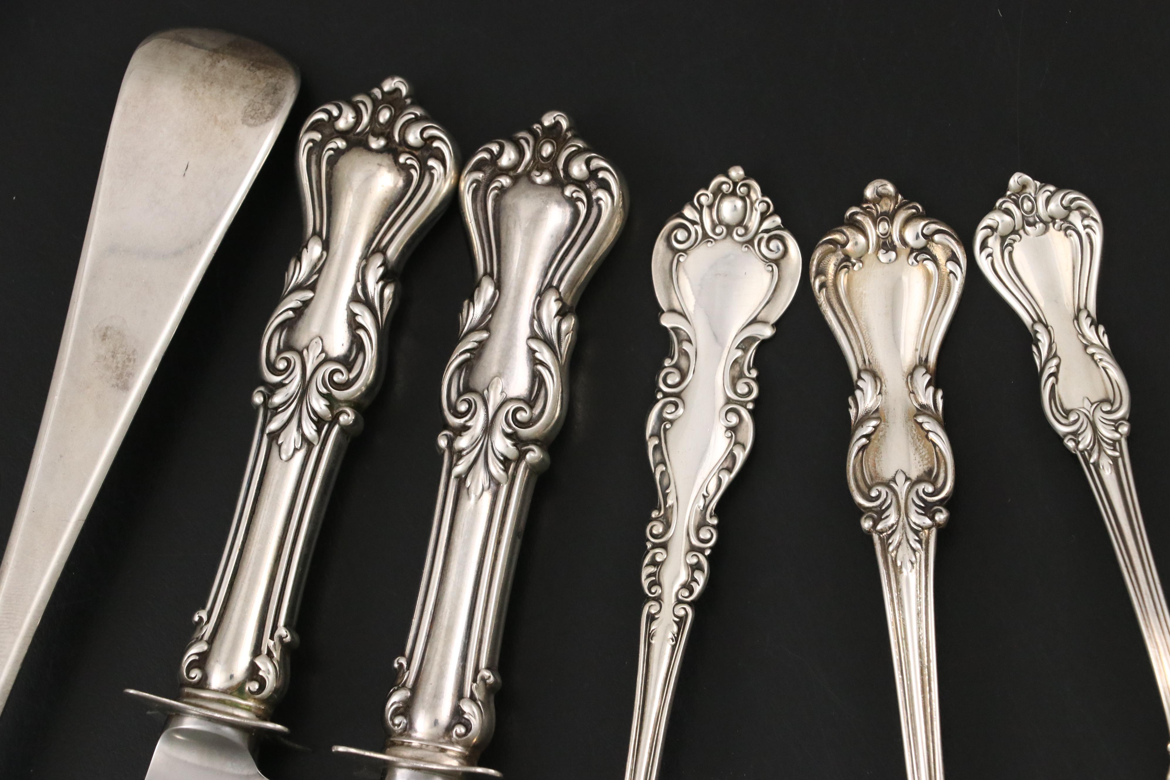 Reed & Barton Sterling Silver Flatware with Thomas Harper II Silver Spoon