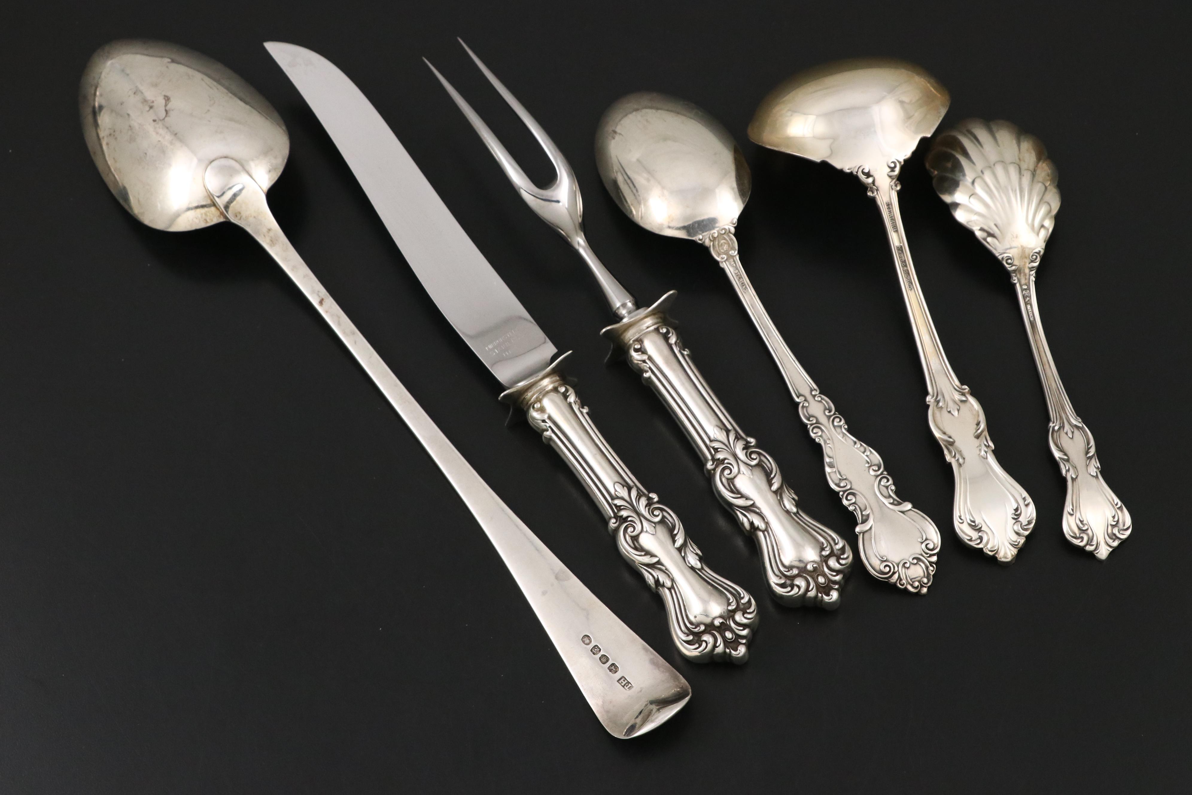 Reed & Barton Sterling Silver Flatware with Thomas Harper II Silver Spoon