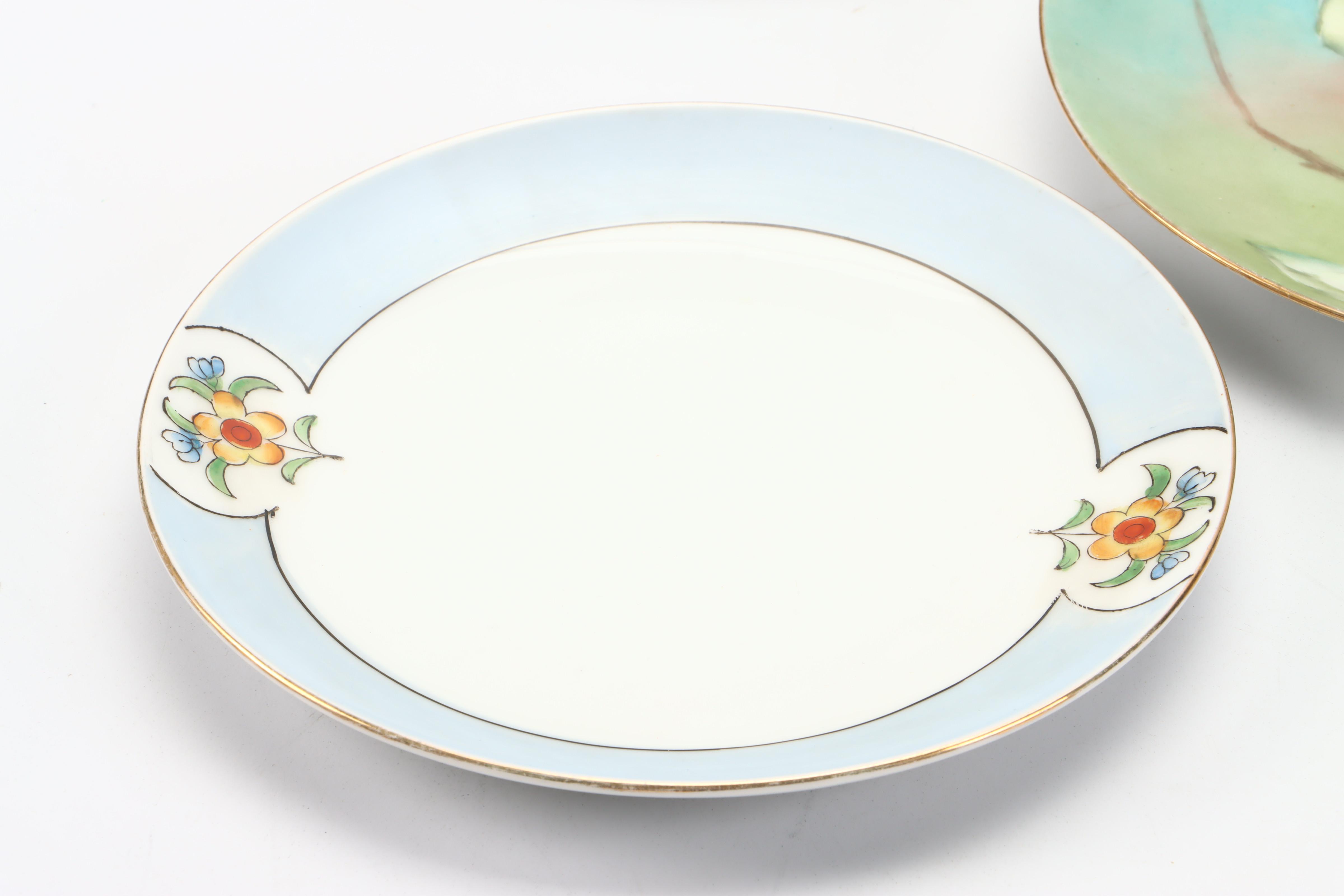 Rosenthal, A. Lanternier & Co. and Other Hand-Painted Porcelain Plates