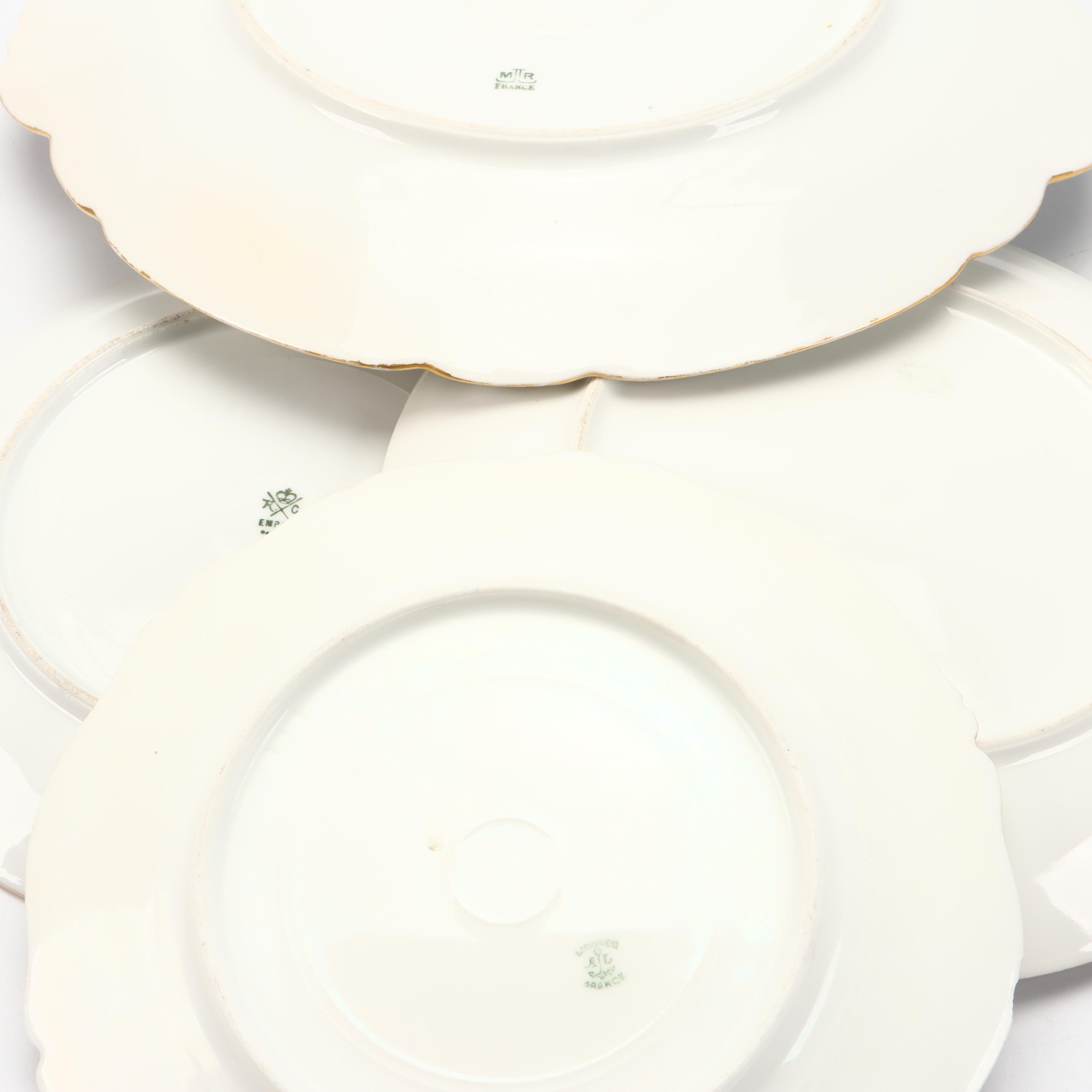 Rosenthal, A. Lanternier & Co. and Other Hand-Painted Porcelain Plates
