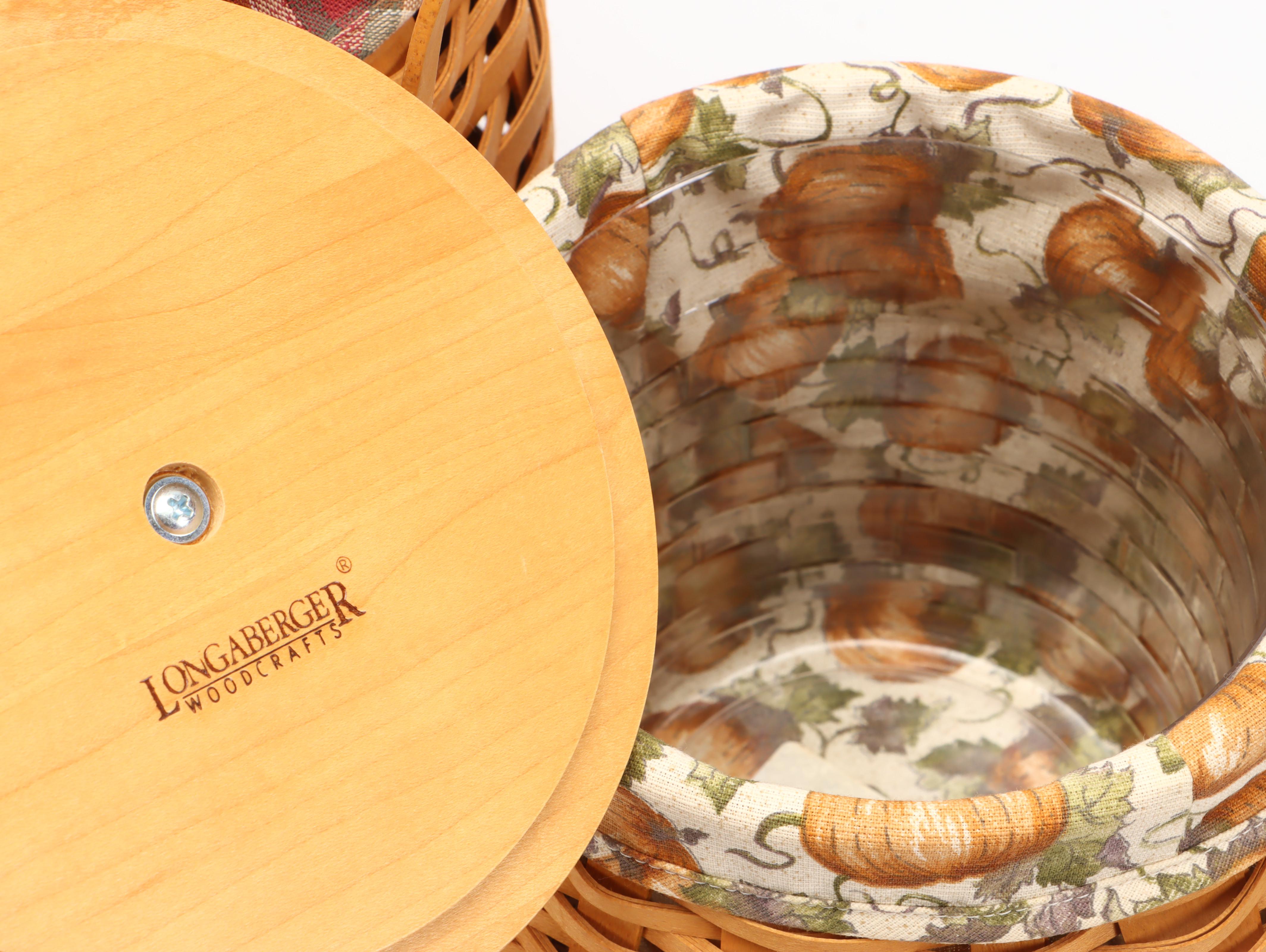 Longabarger Woven Maple Baskets and Tissue Holder