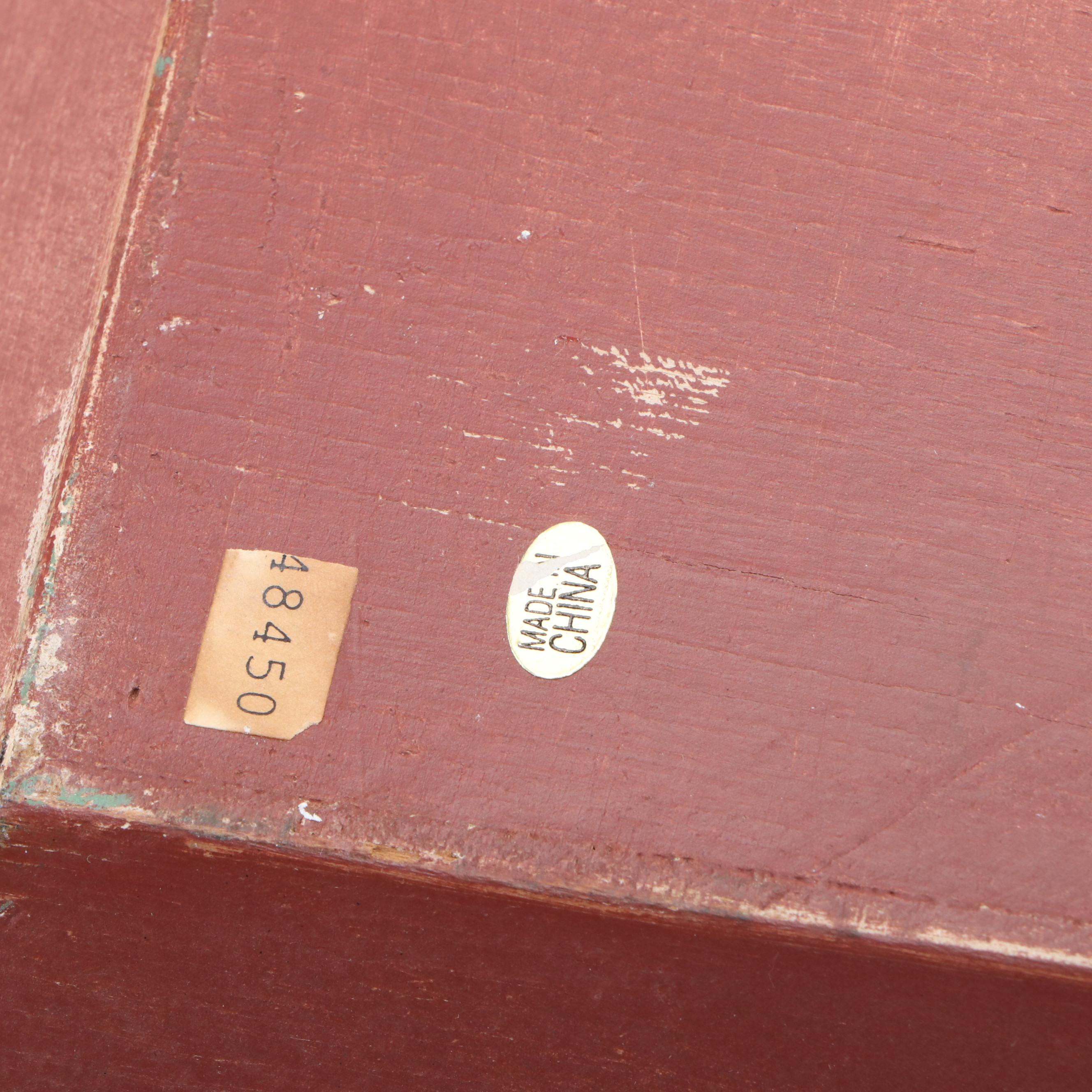 Brunelli Italian Ceramic Dinner Plates with Swan Figurine and Wood Tray