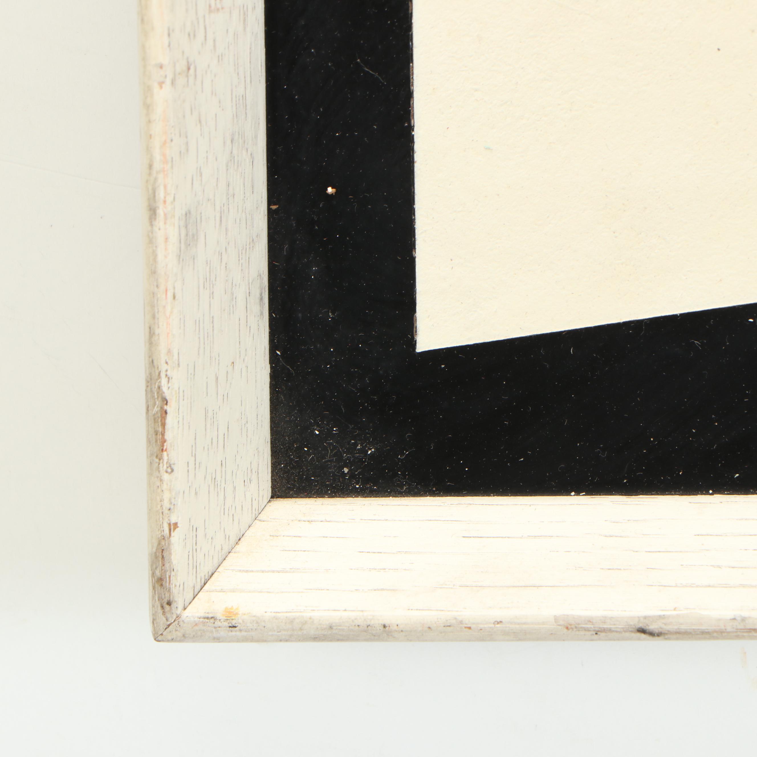 Abstract Hanging Wall Art in Wood Frame