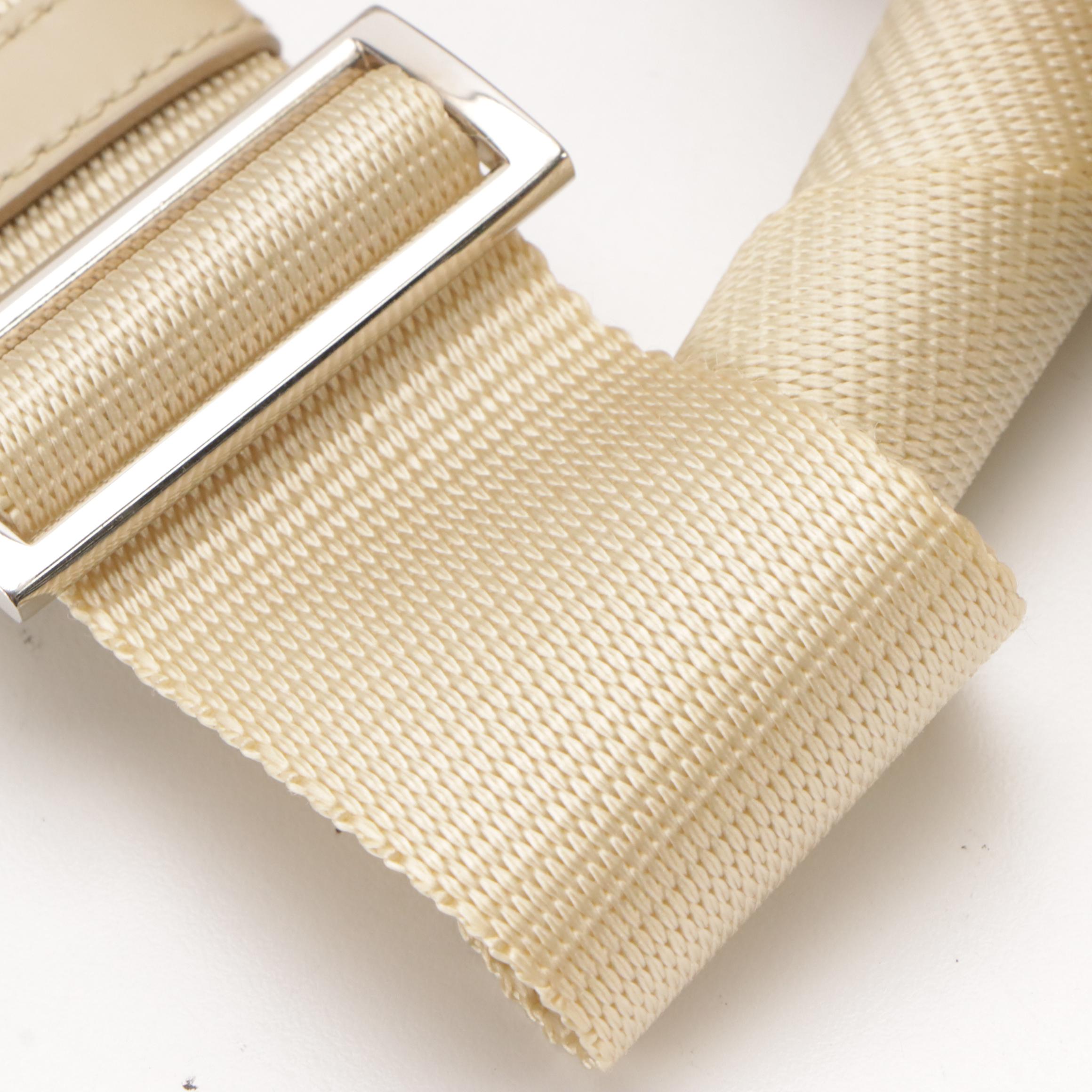 Prada Multi-Pocket Messenger Bag in Sand Beige Tessuto Nylon and Leather Trim