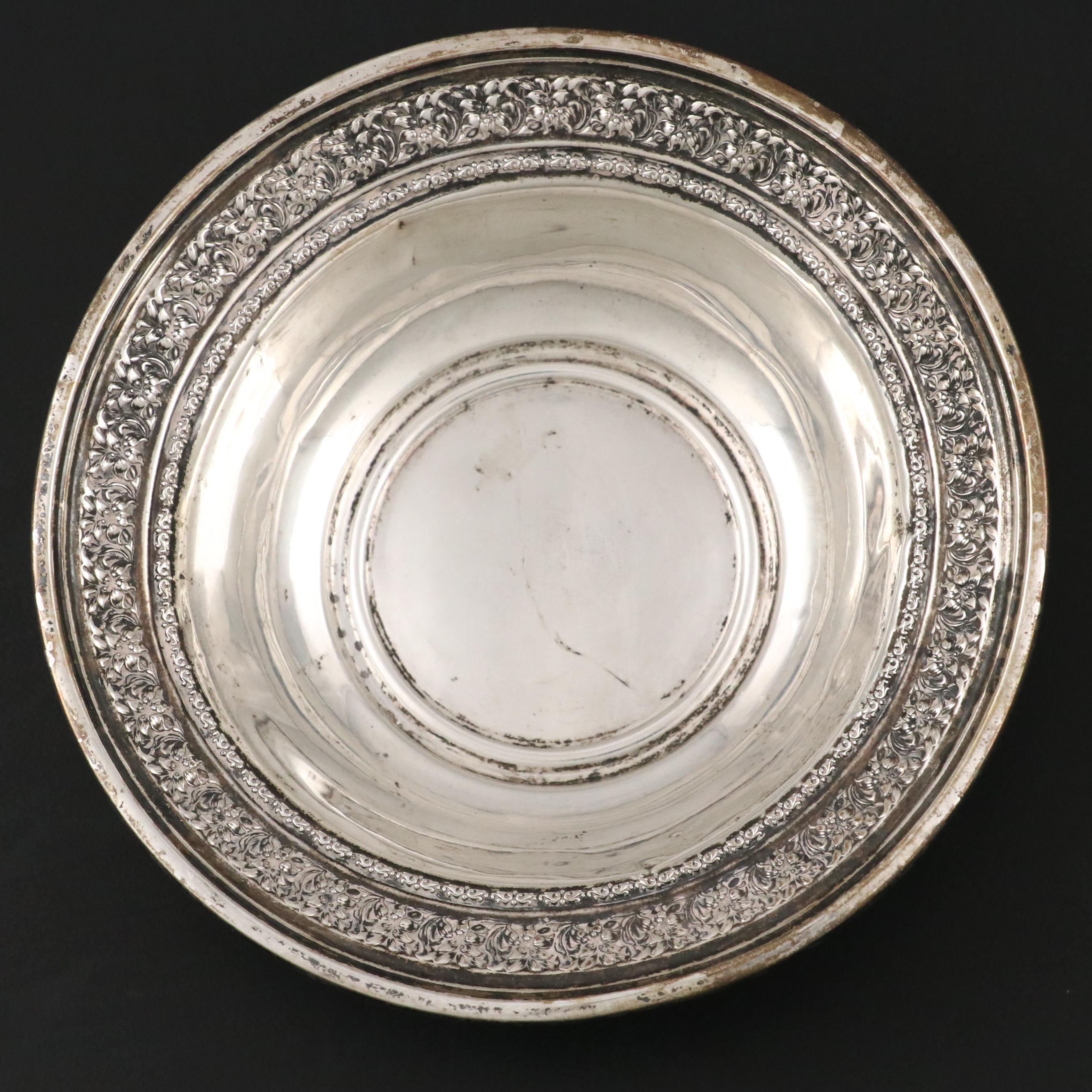 Unger Brothers Sterling Silver Bowl with Gorham and Other Sterling Tableware