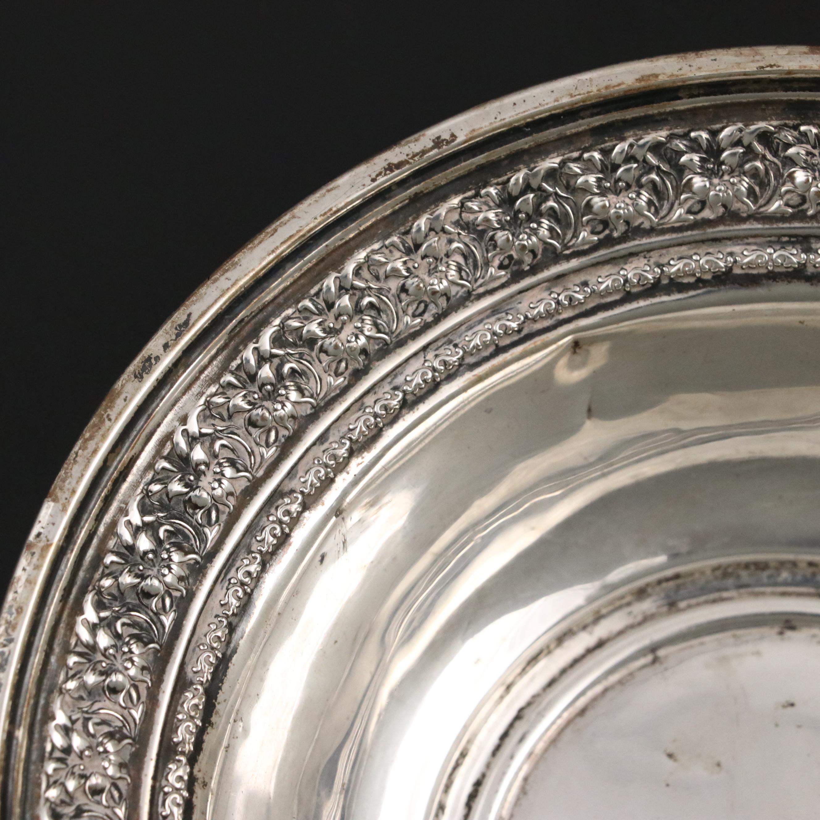 Unger Brothers Sterling Silver Bowl with Gorham and Other Sterling Tableware