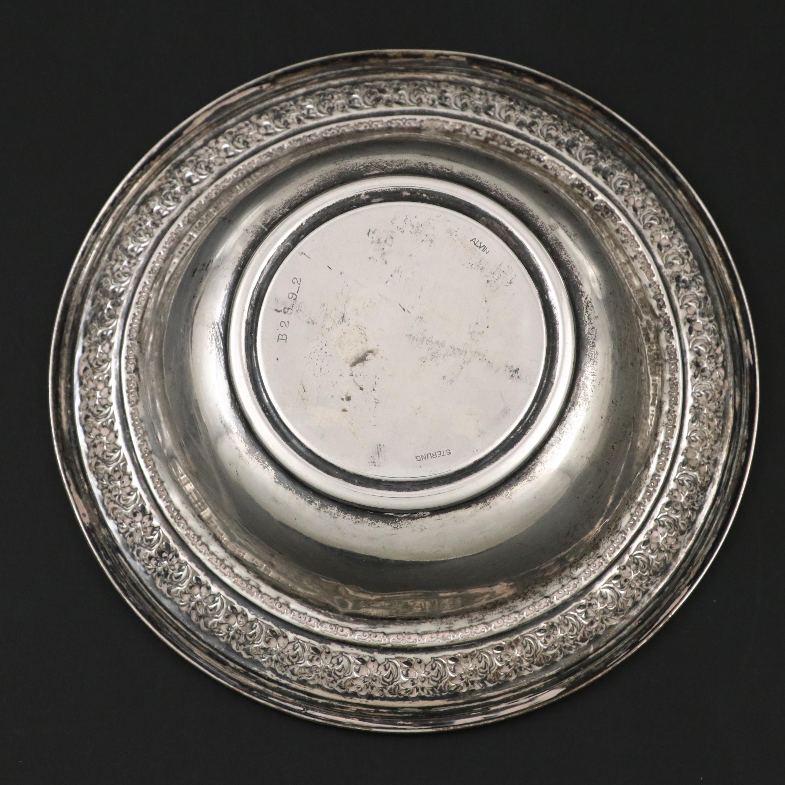 Unger Brothers Sterling Silver Bowl with Gorham and Other Sterling Tableware