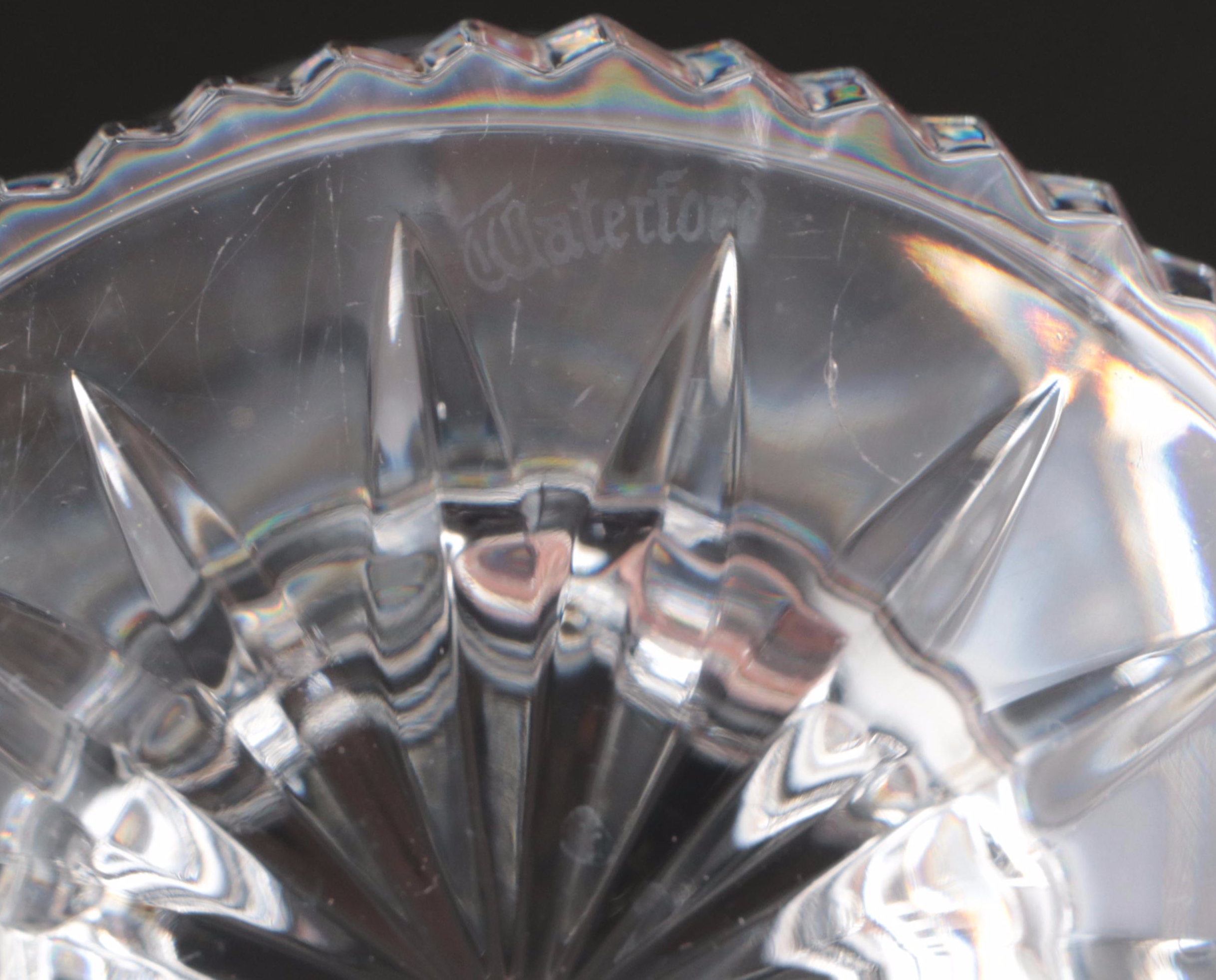 Waterford Crystal Candle Holders with Hurricanes