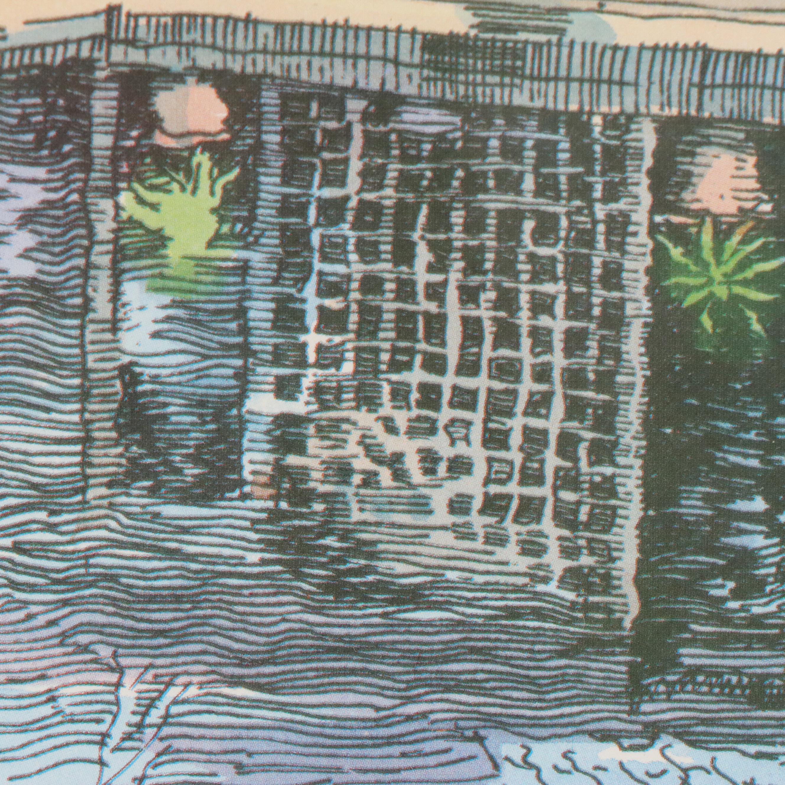 Robert Kennedy Offset Lithograph "The Ernest Hemingway Studio, Key West"