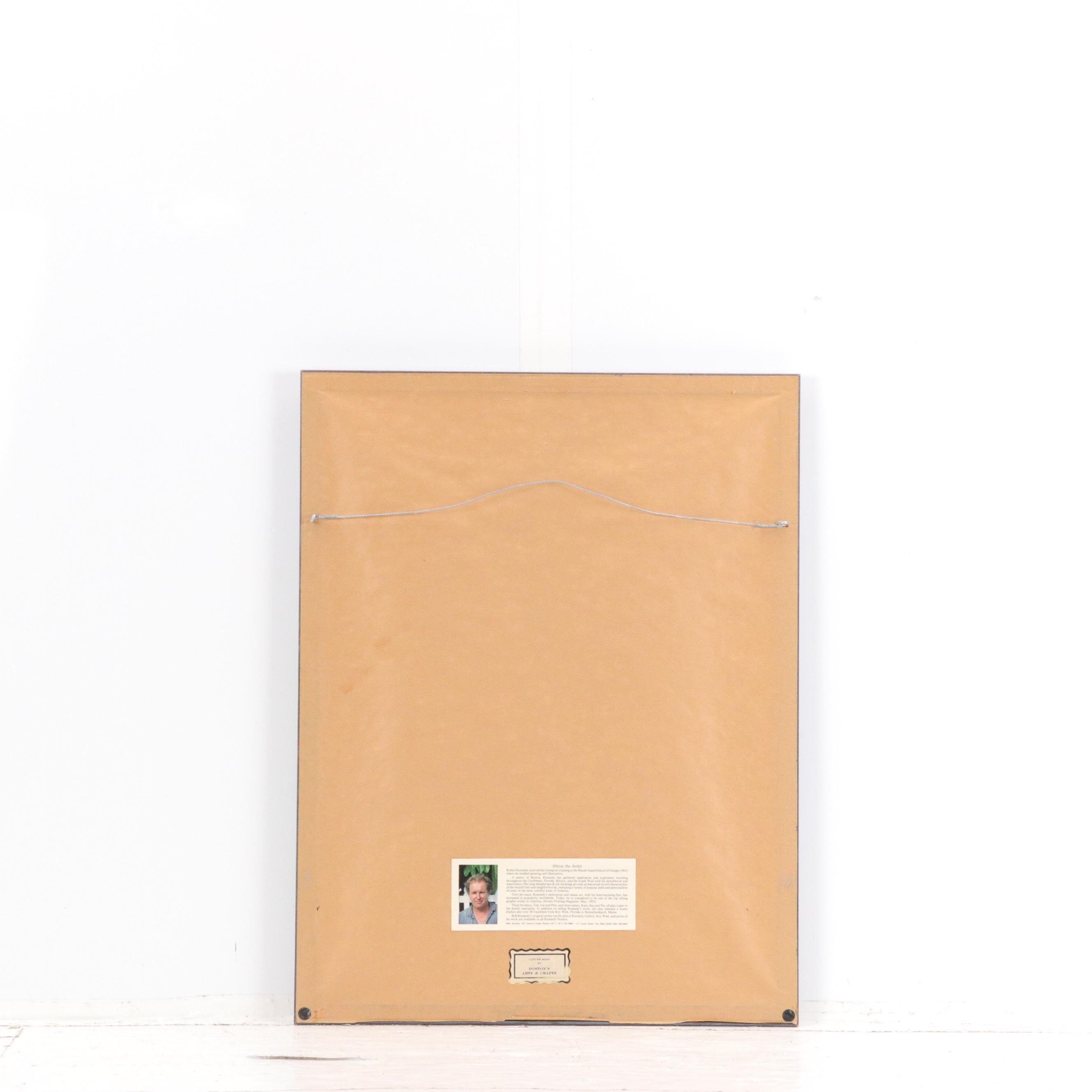 Robert Kennedy Offset Lithograph "The Ernest Hemingway Studio, Key West"