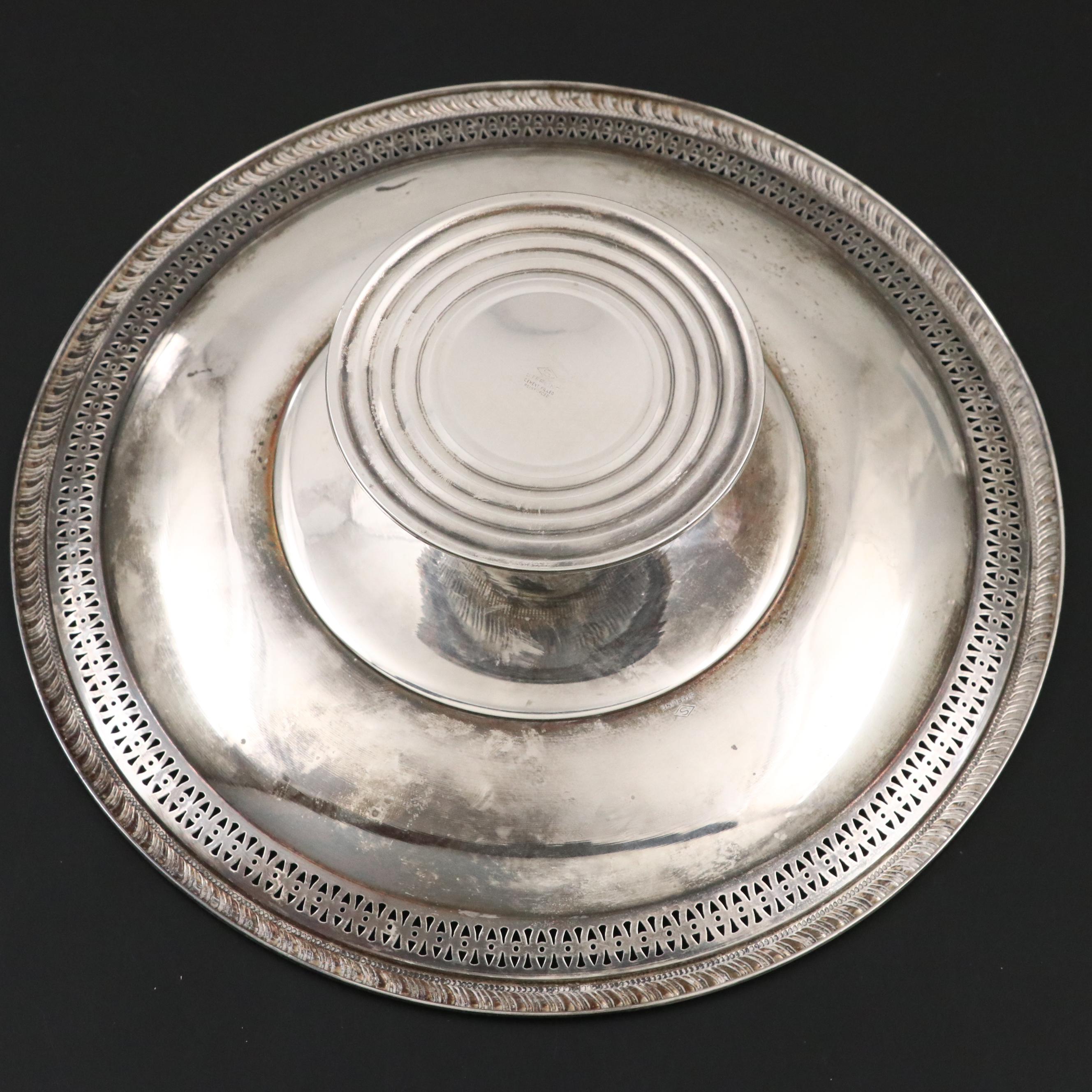 Fisher Weighted Sterling Creamer and Sugar with Other Table Accessories