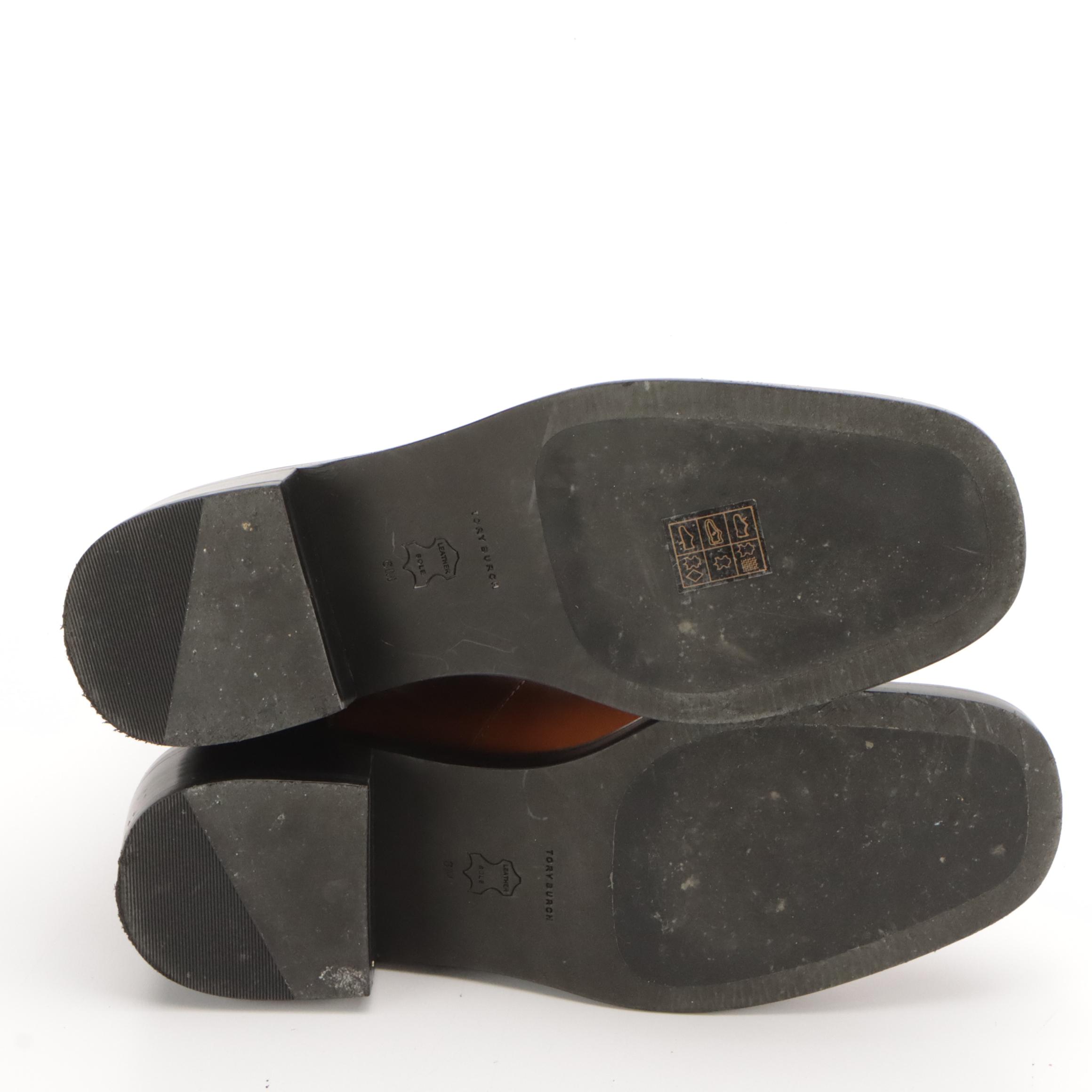 Tory Burch Sierra Antik Chelsea Boots in Bonnie Brown Leather and Textile