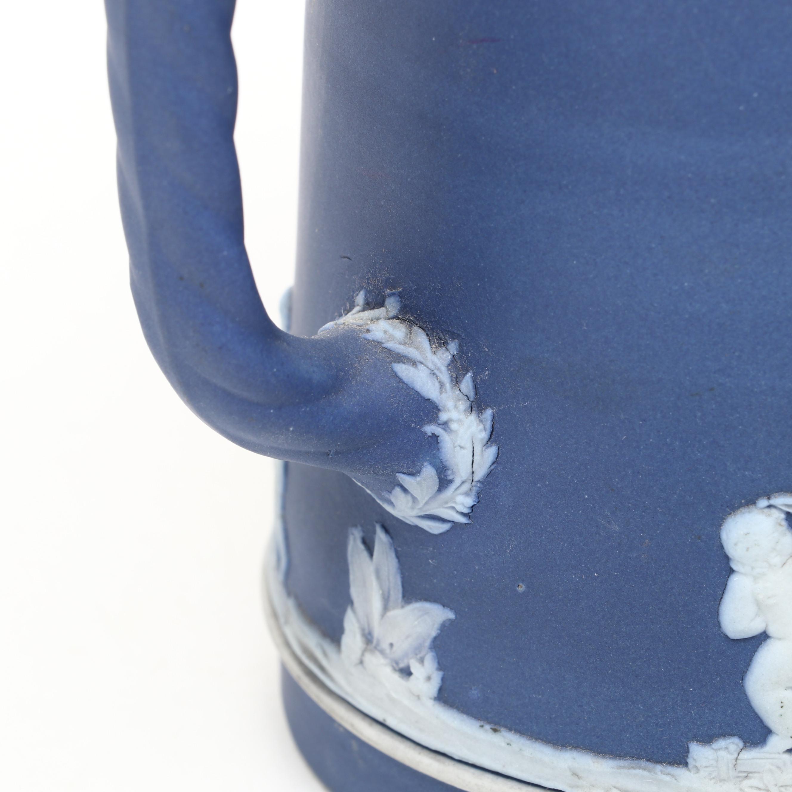 Wedgwood Jasperware Pitcher, Ashtray, and Small Dish