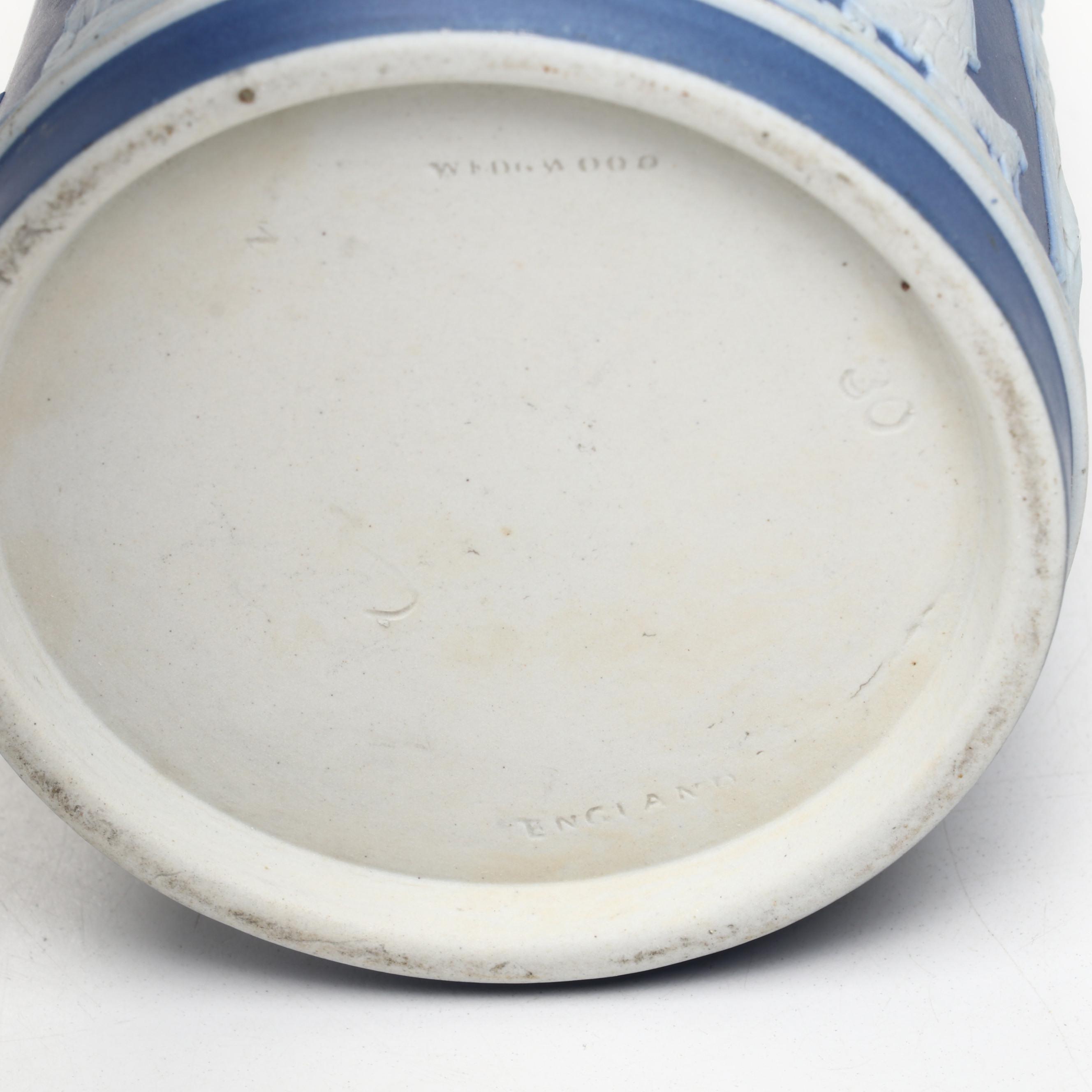 Wedgwood Jasperware Pitcher, Ashtray, and Small Dish