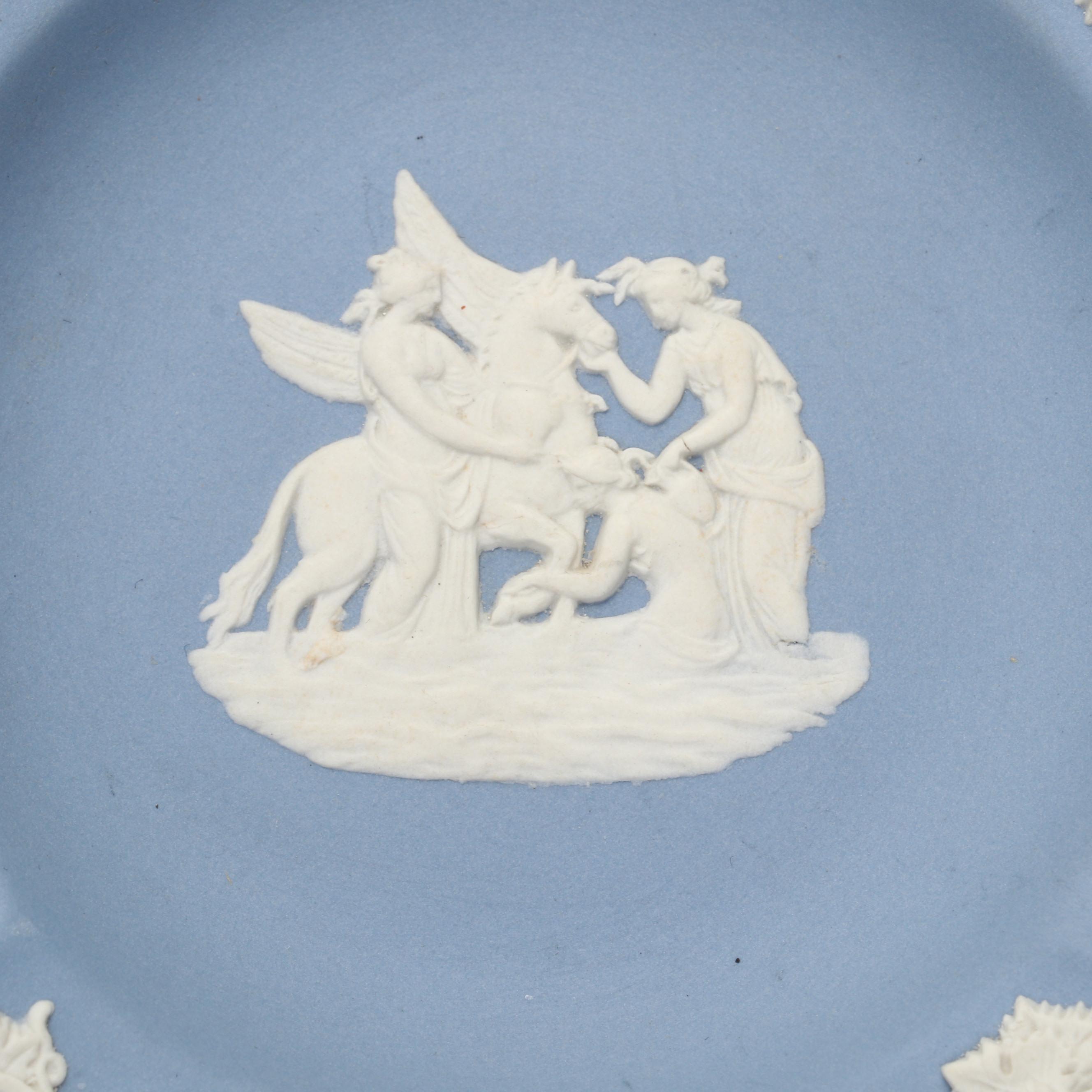 Wedgwood Jasperware Pitcher, Ashtray, and Small Dish