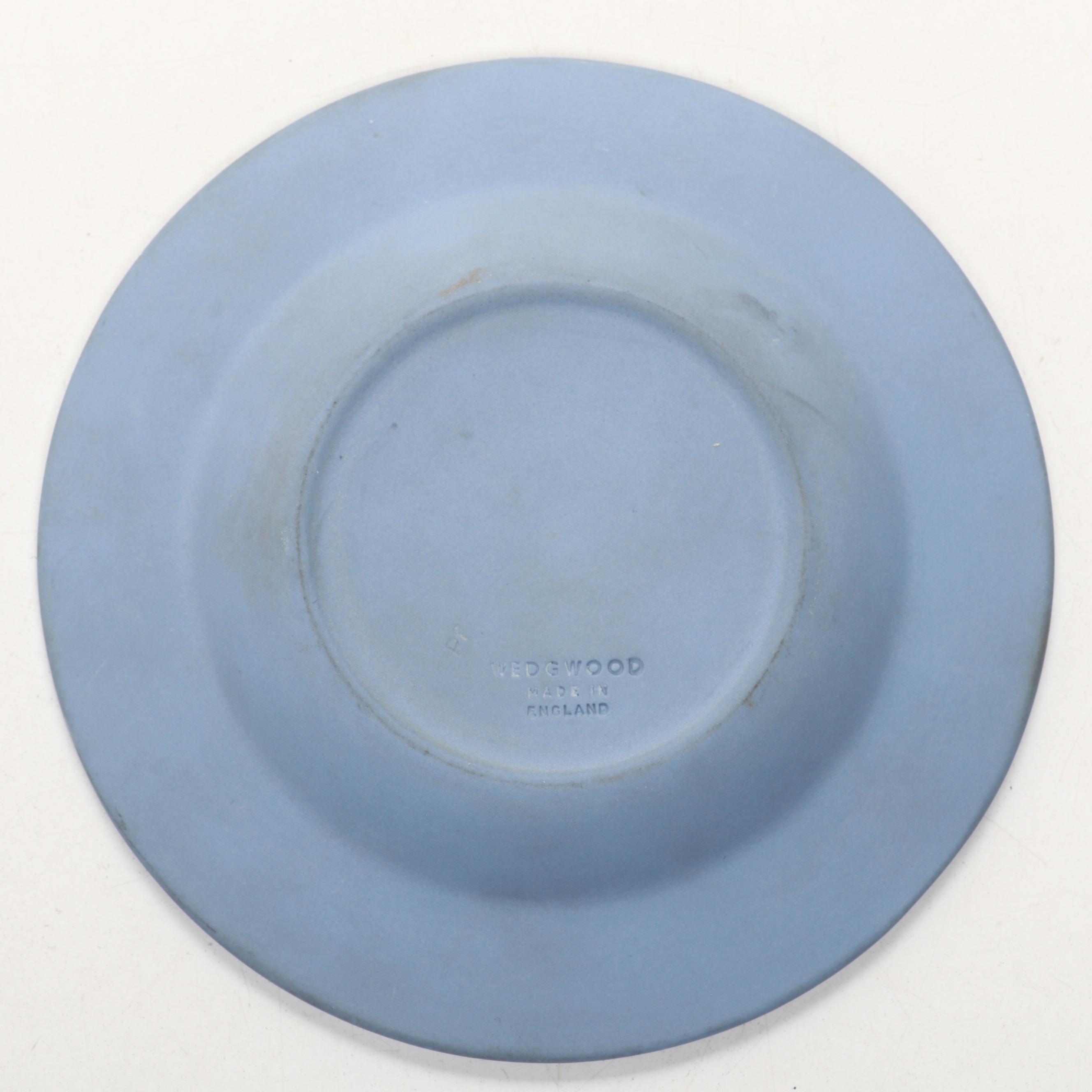 Wedgwood Jasperware Pitcher, Ashtray, and Small Dish