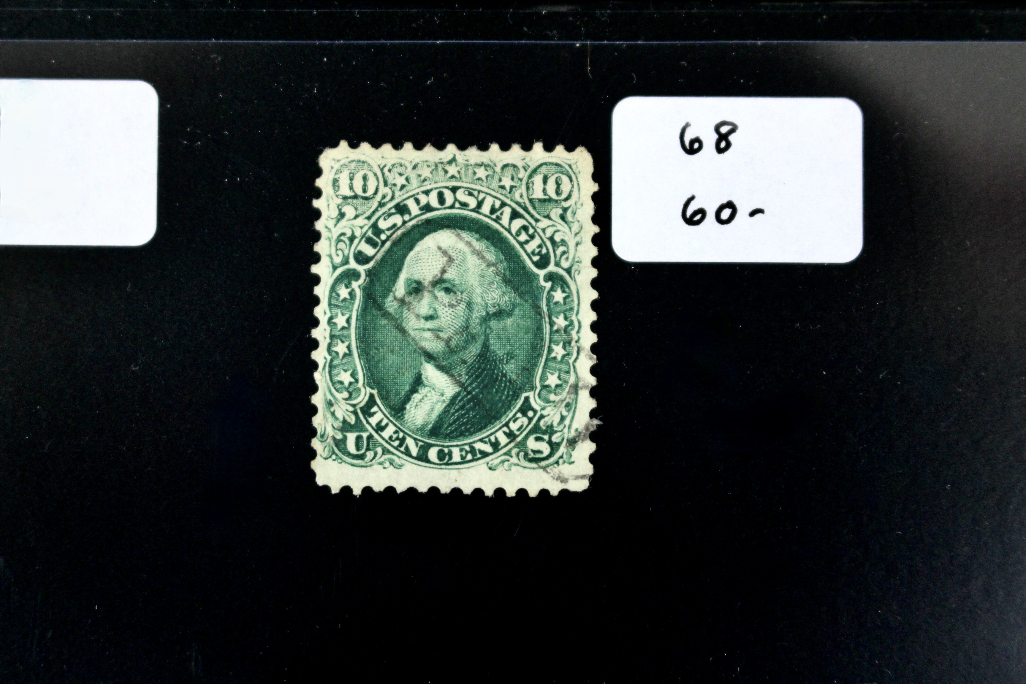 Fifteen Early American Postage Stamps, Scott #s 7 to 73