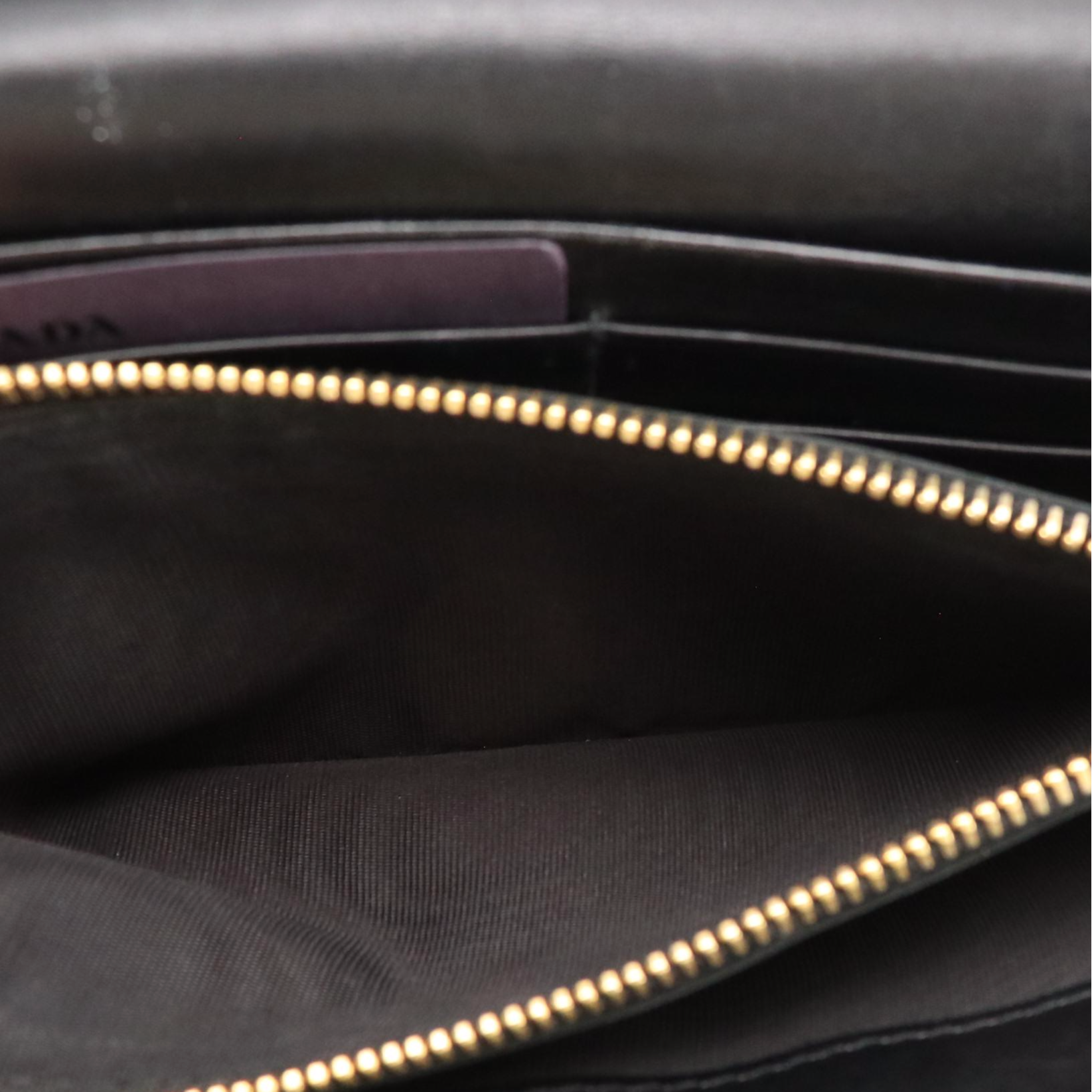 Prada Black Crinkled Tessuto Nylon and Leather Continental Flap Wallet with Box