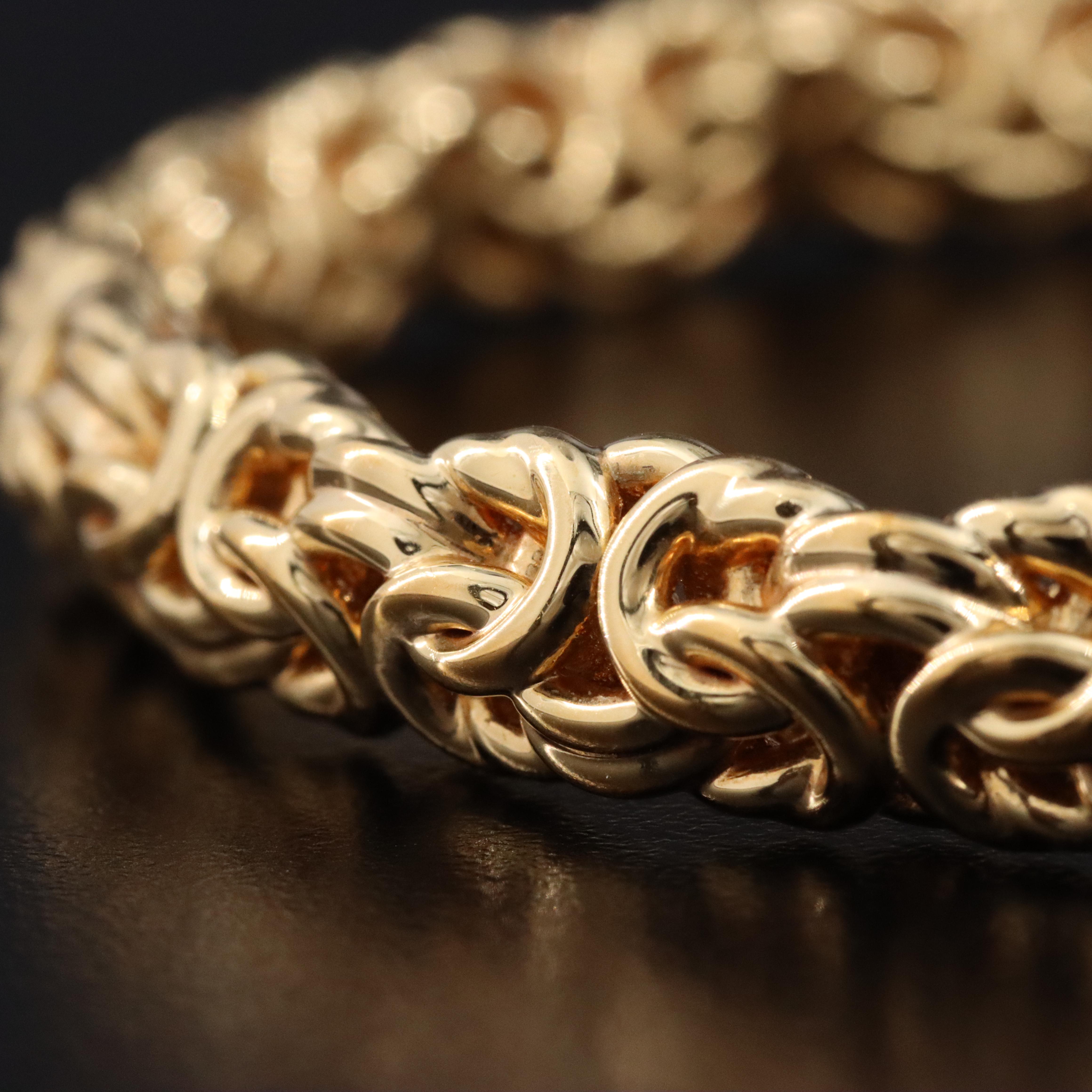 Milor Italian 14K Byzantine Bangle