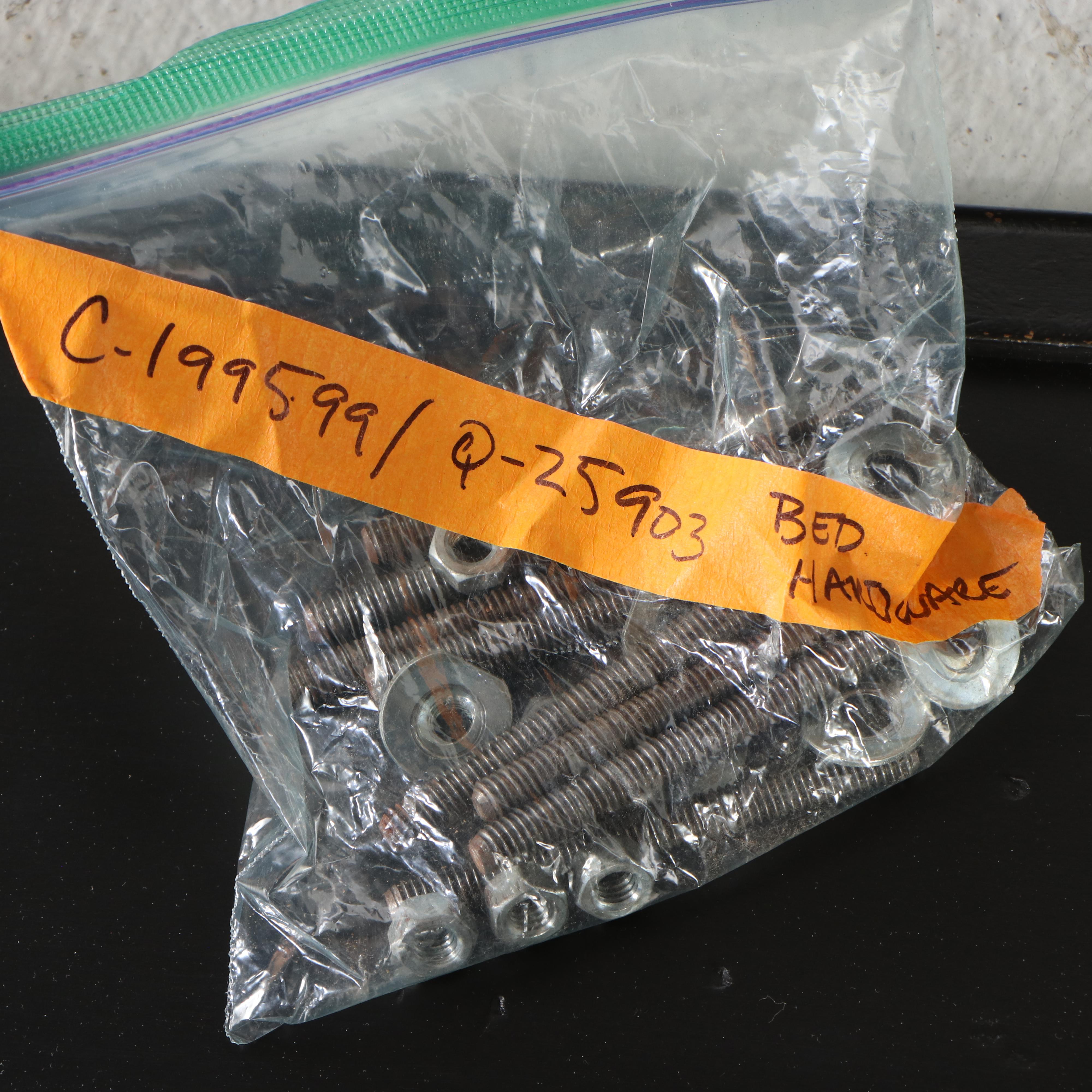 Drexel Heritage Rococo Style Parcel Gilt and Ebonized Wood King Size Bed Frame