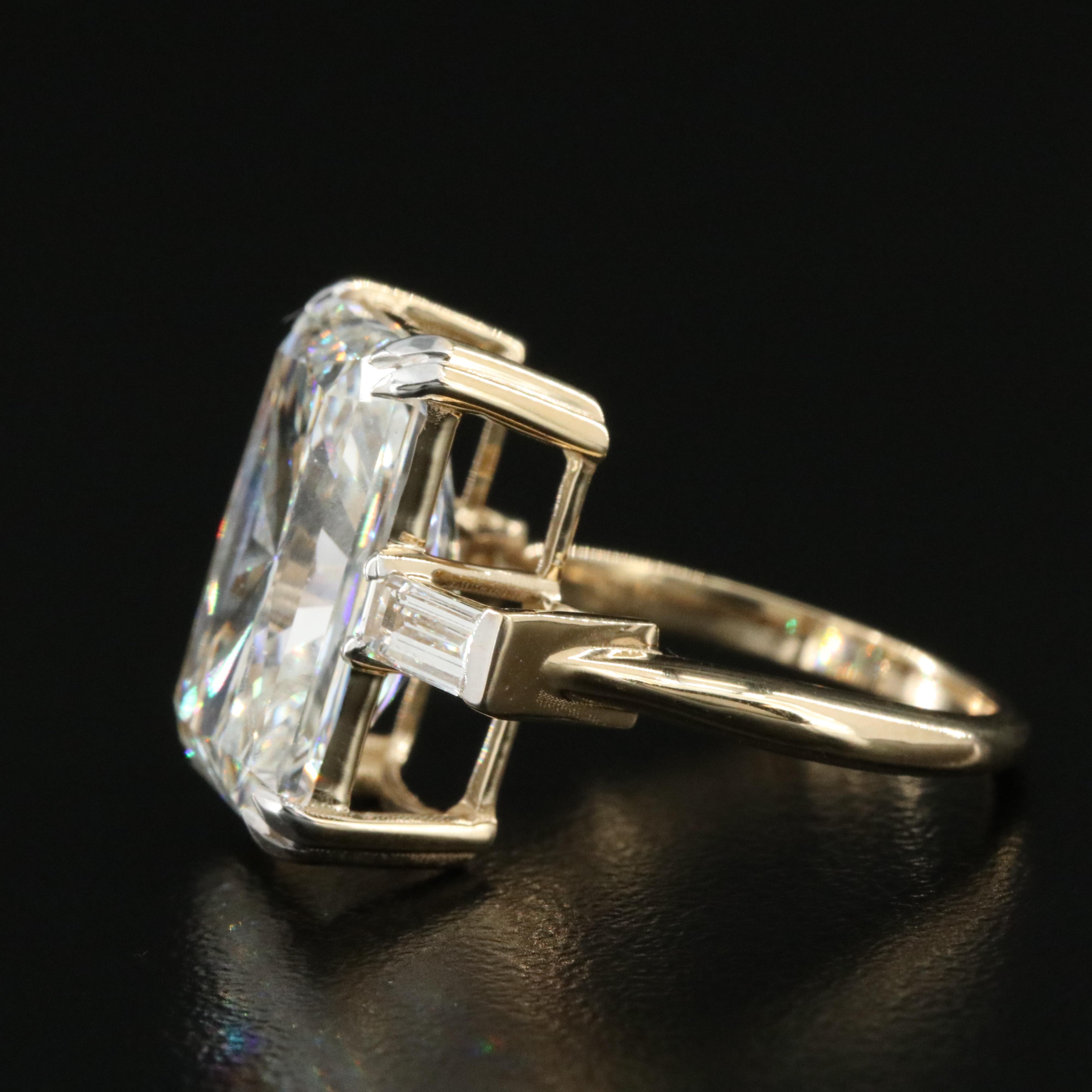 14K 10.56 CTW Lab Grown Diamond Ring with IGI Report