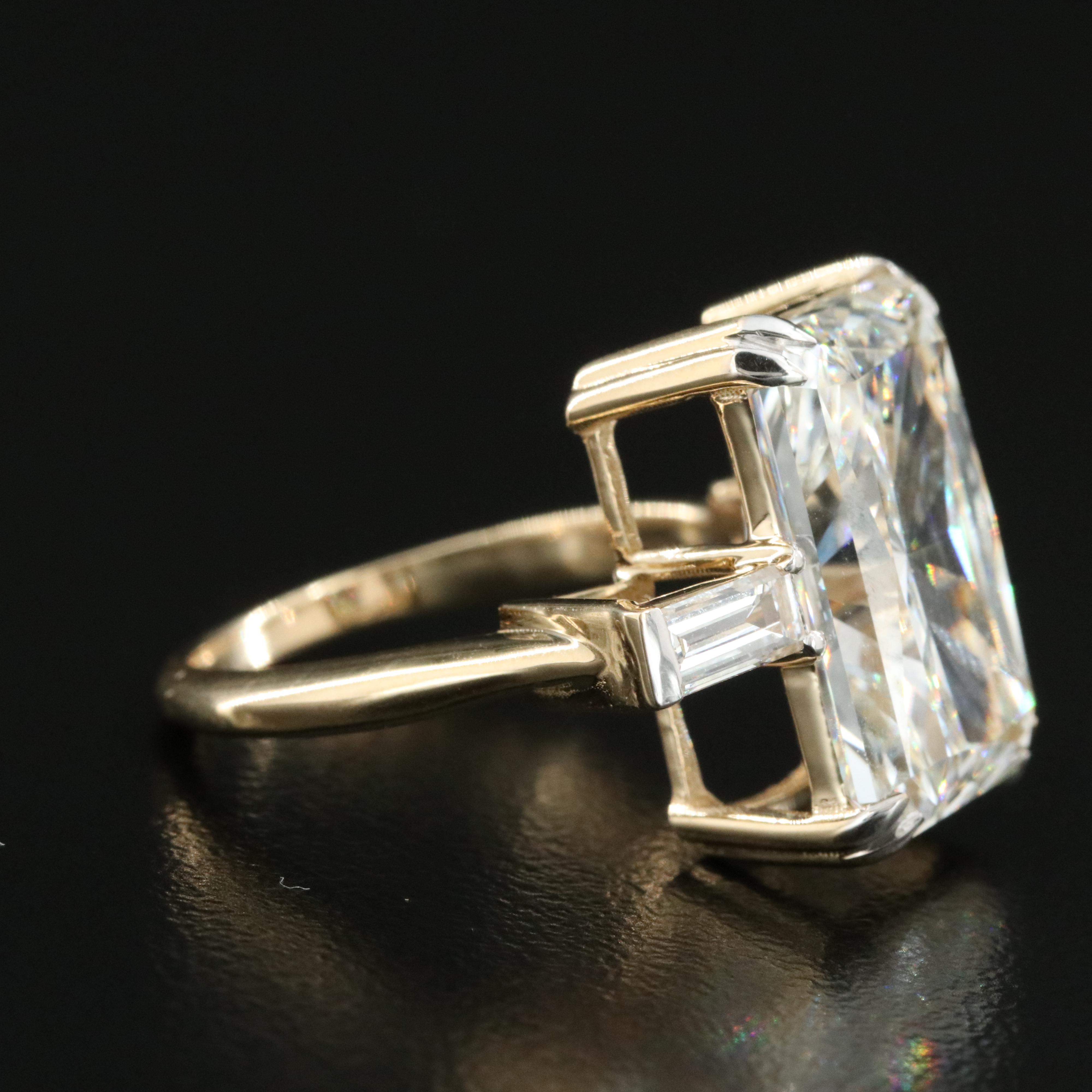 14K 10.56 CTW Lab Grown Diamond Ring with IGI Report