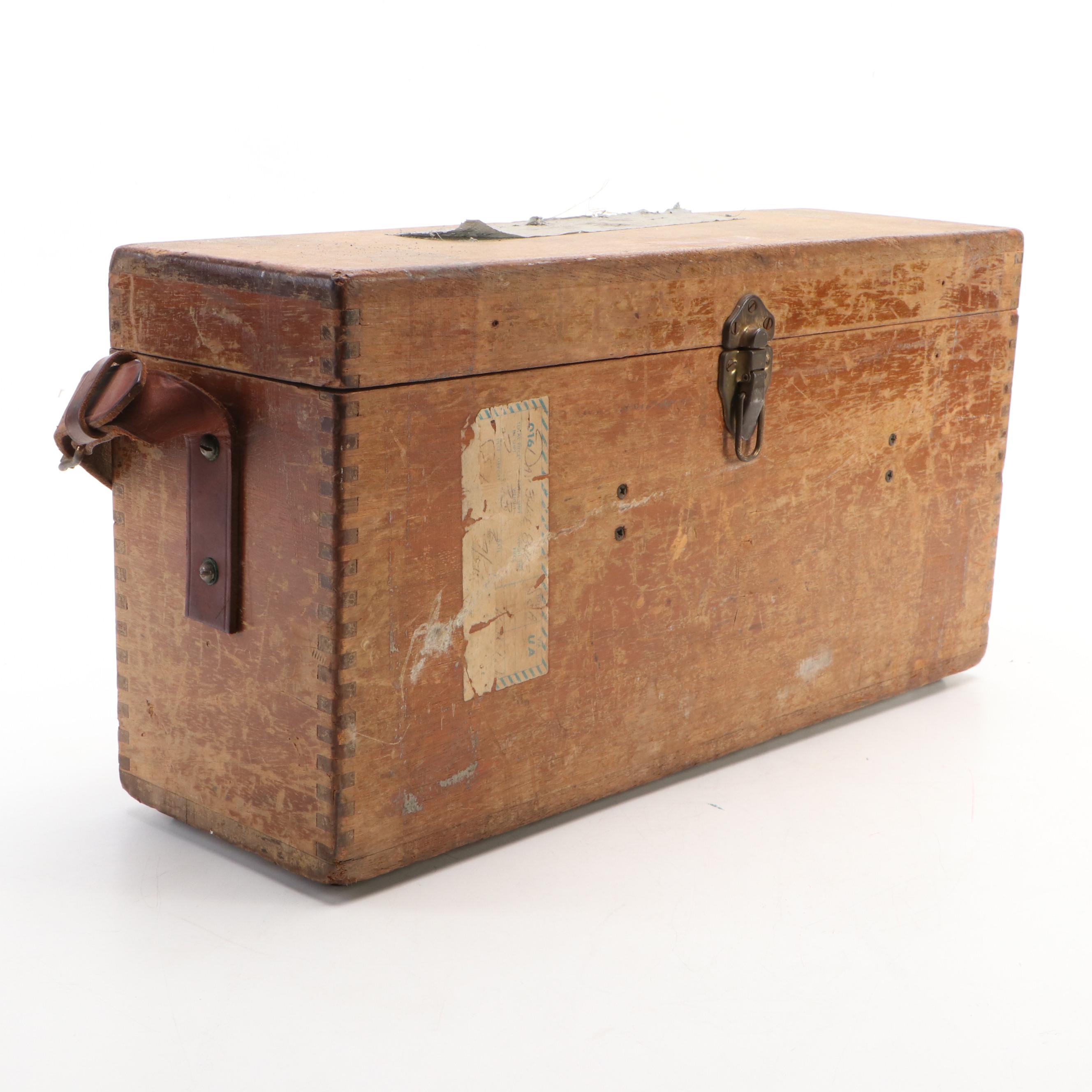 C. L. Berger & Sons 7D-70362 Surveying Transit Level with Wooden Carrying Case