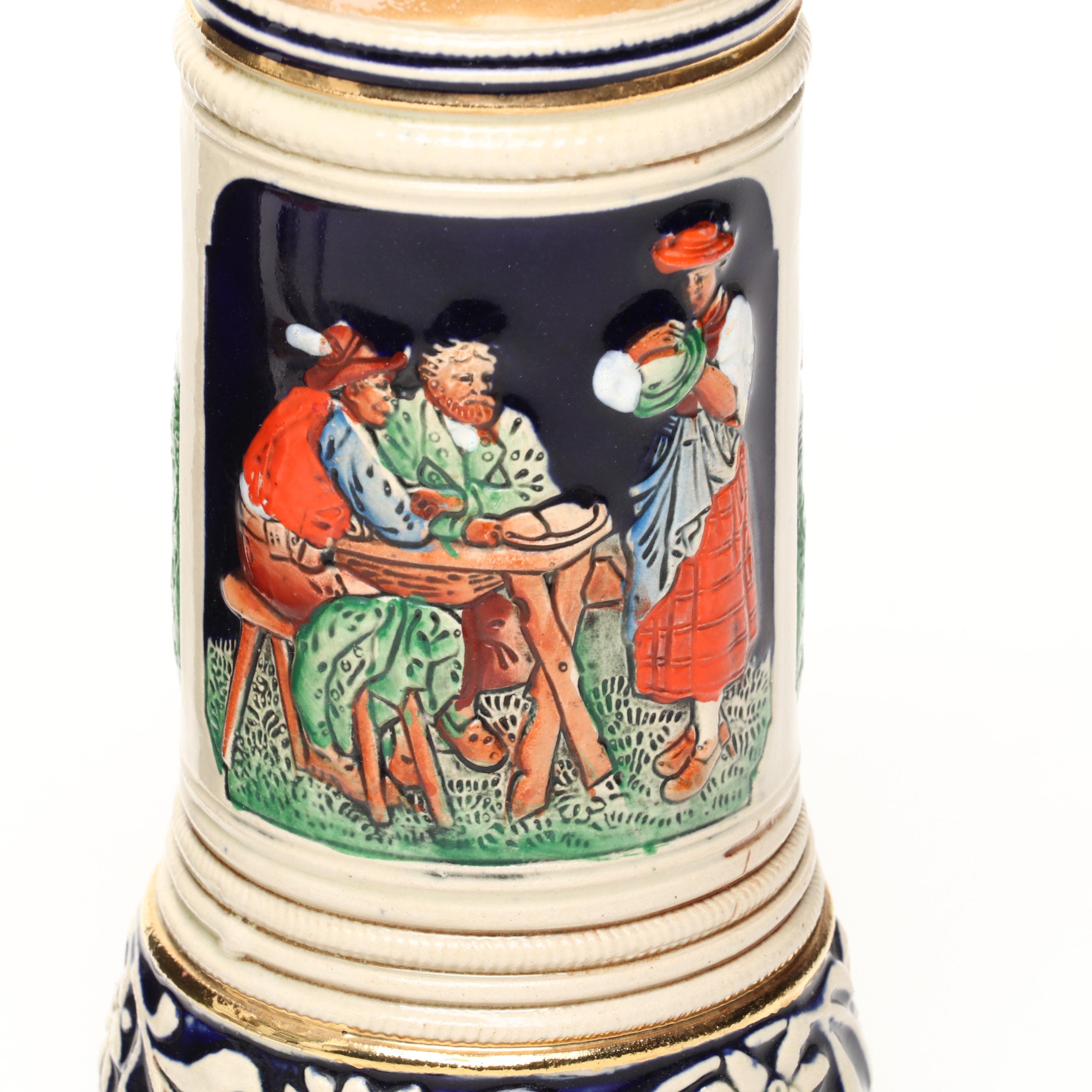 Ritzenhoff Glass Beer Glasses with Musical Beer Stein