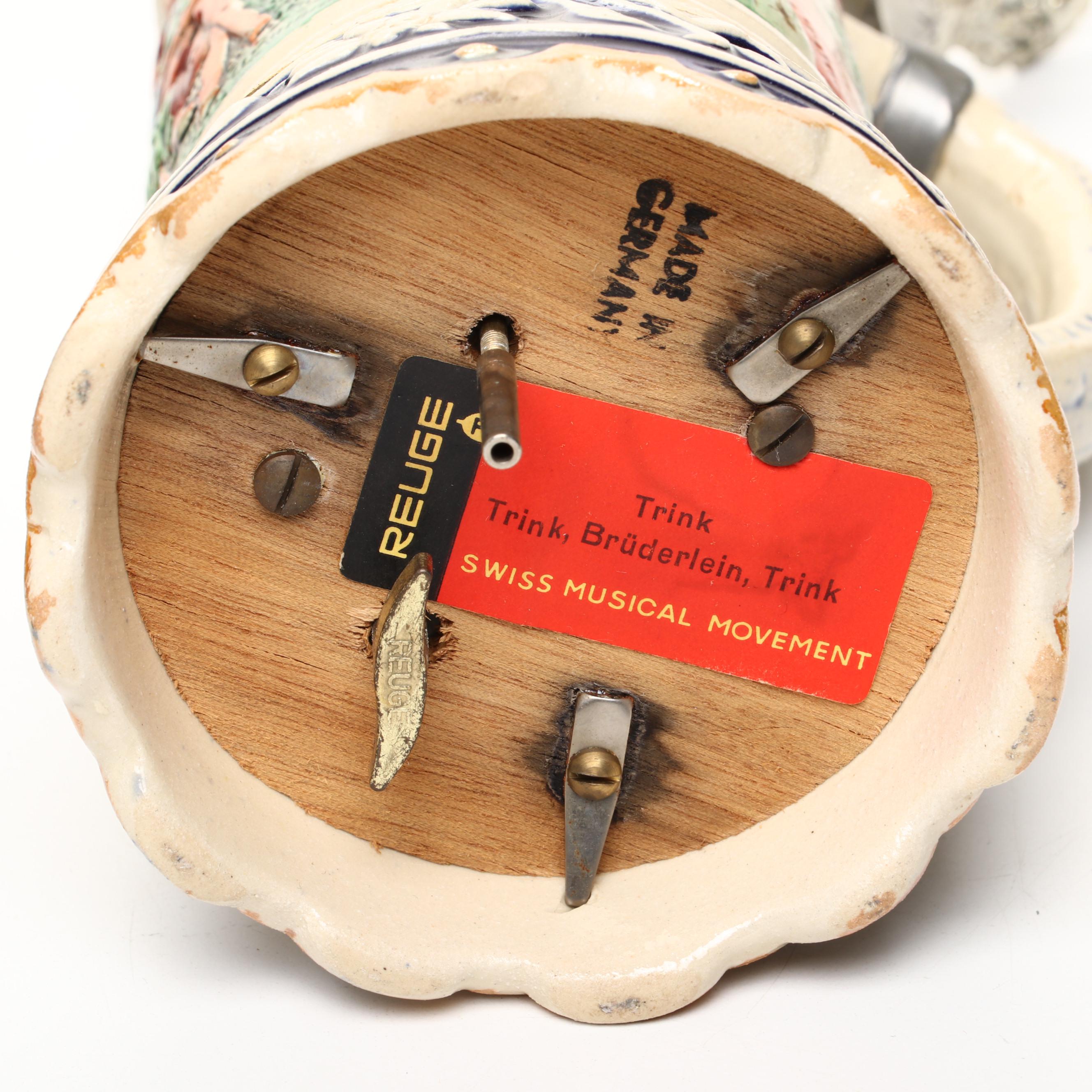 Ritzenhoff Glass Beer Glasses with Musical Beer Stein