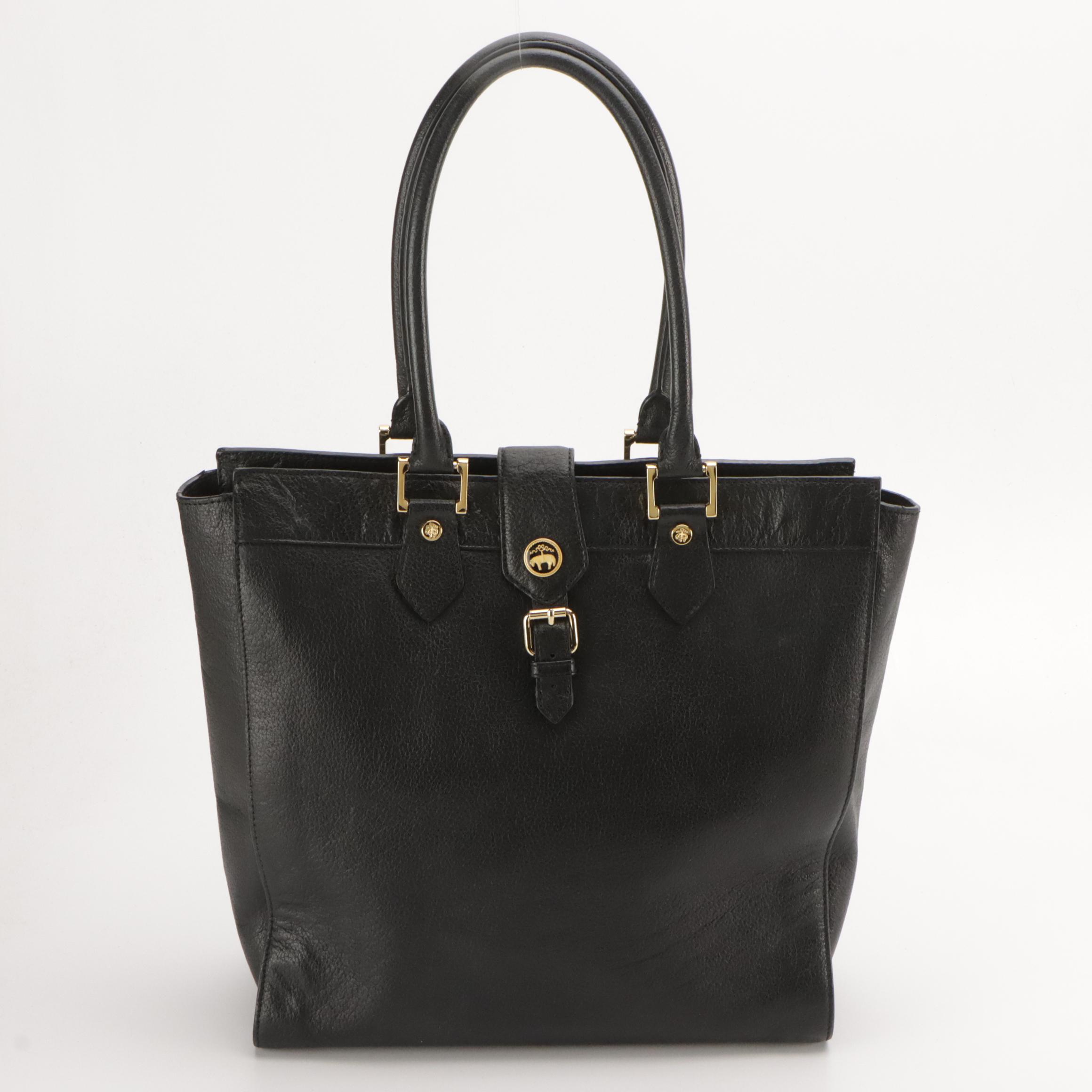 Ghurka Brown Leather Crossbody Bag and Brooks Brothers Black Leather Bag