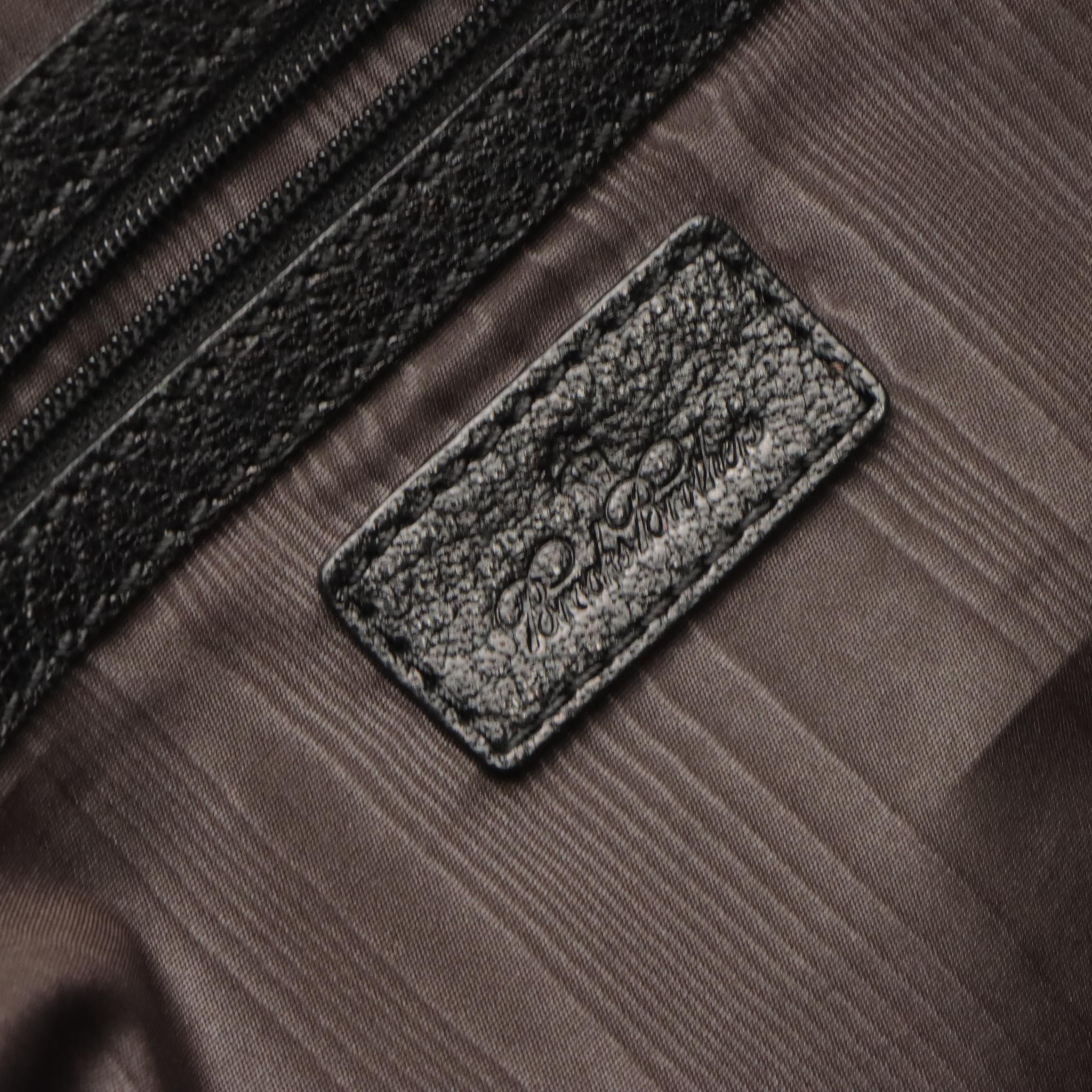 Ghurka Brown Leather Crossbody Bag and Brooks Brothers Black Leather Bag