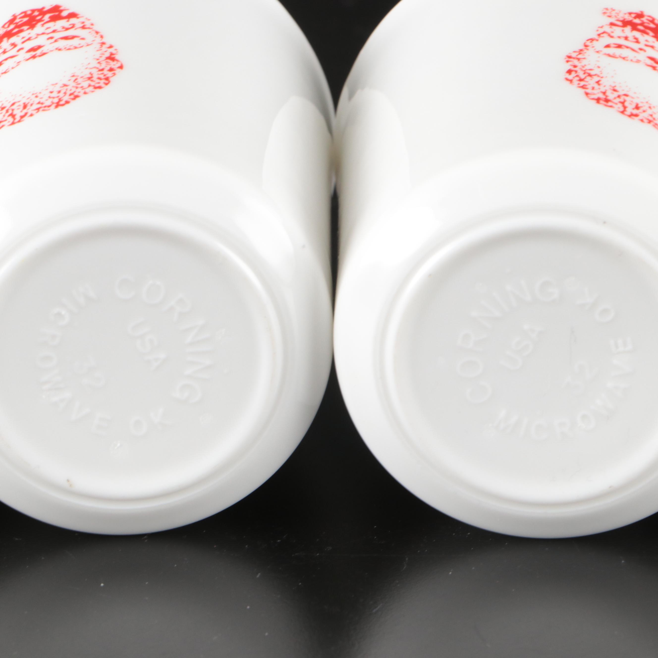 Corning "Corelle" and "Sponge Santa" Glass Tableware, Late 20th Century