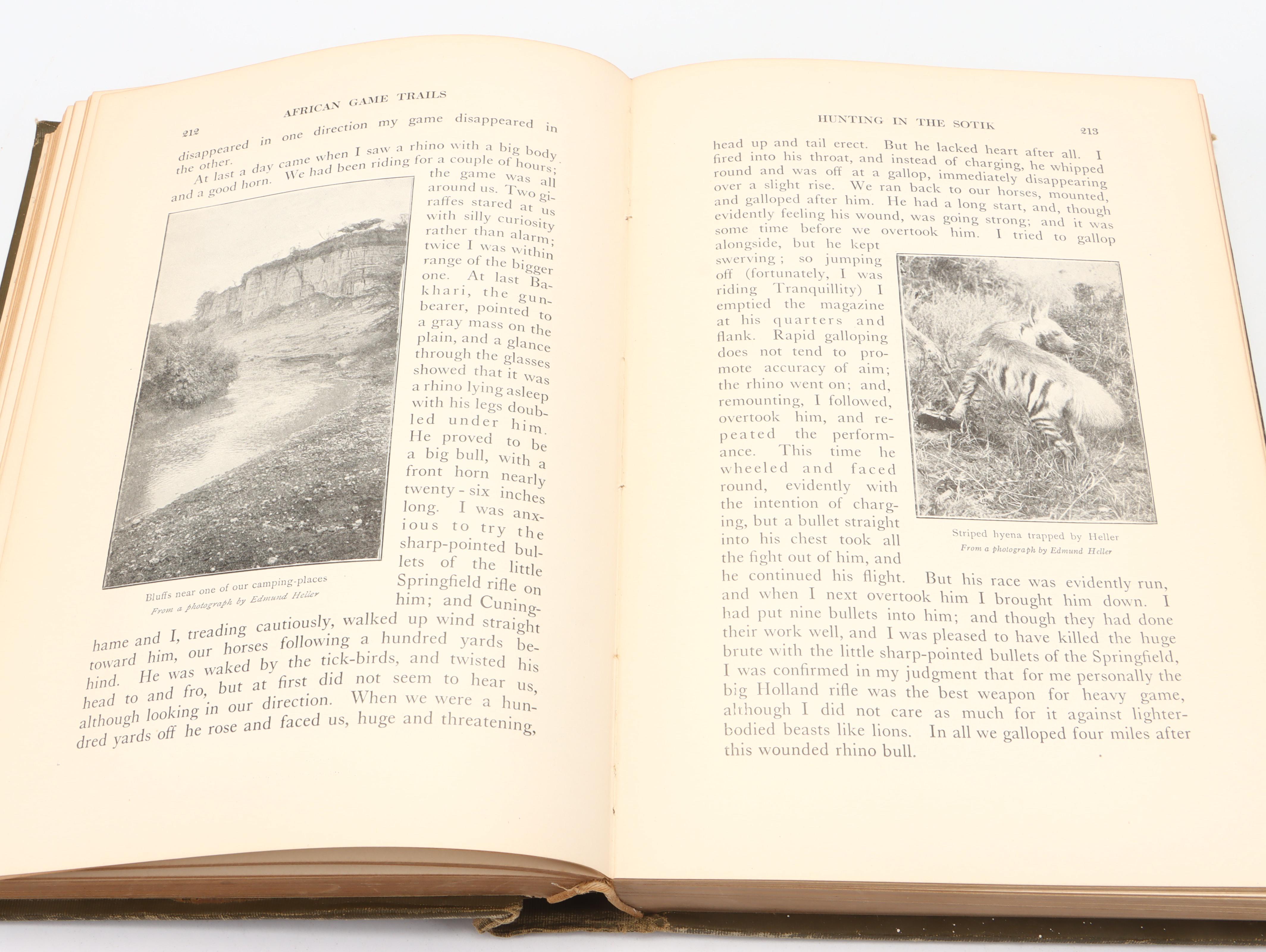 First Trade Edition "African Game Trails" by Theodore Roosevelt, 1910