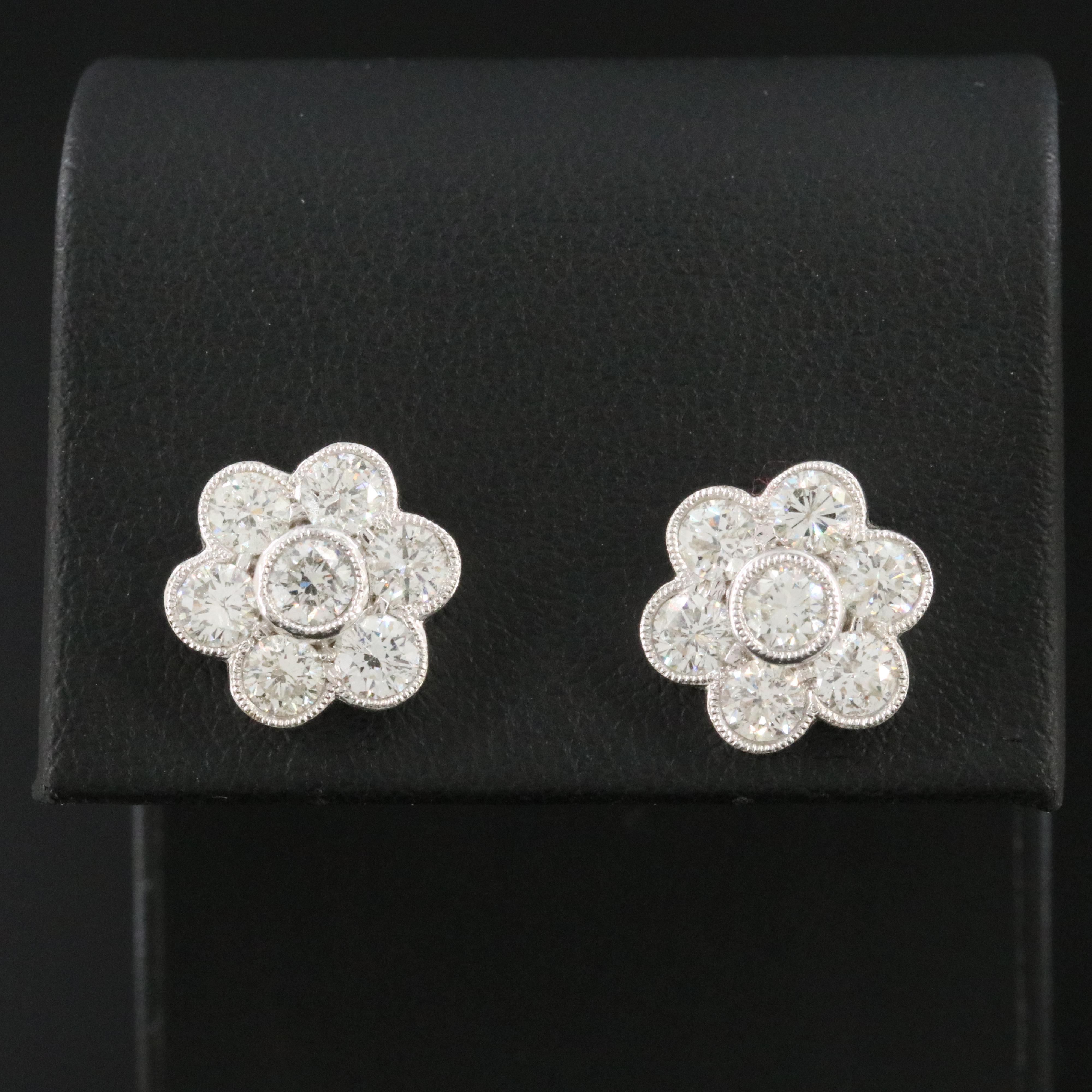 18K 2.10 CTW Diamond Earrings