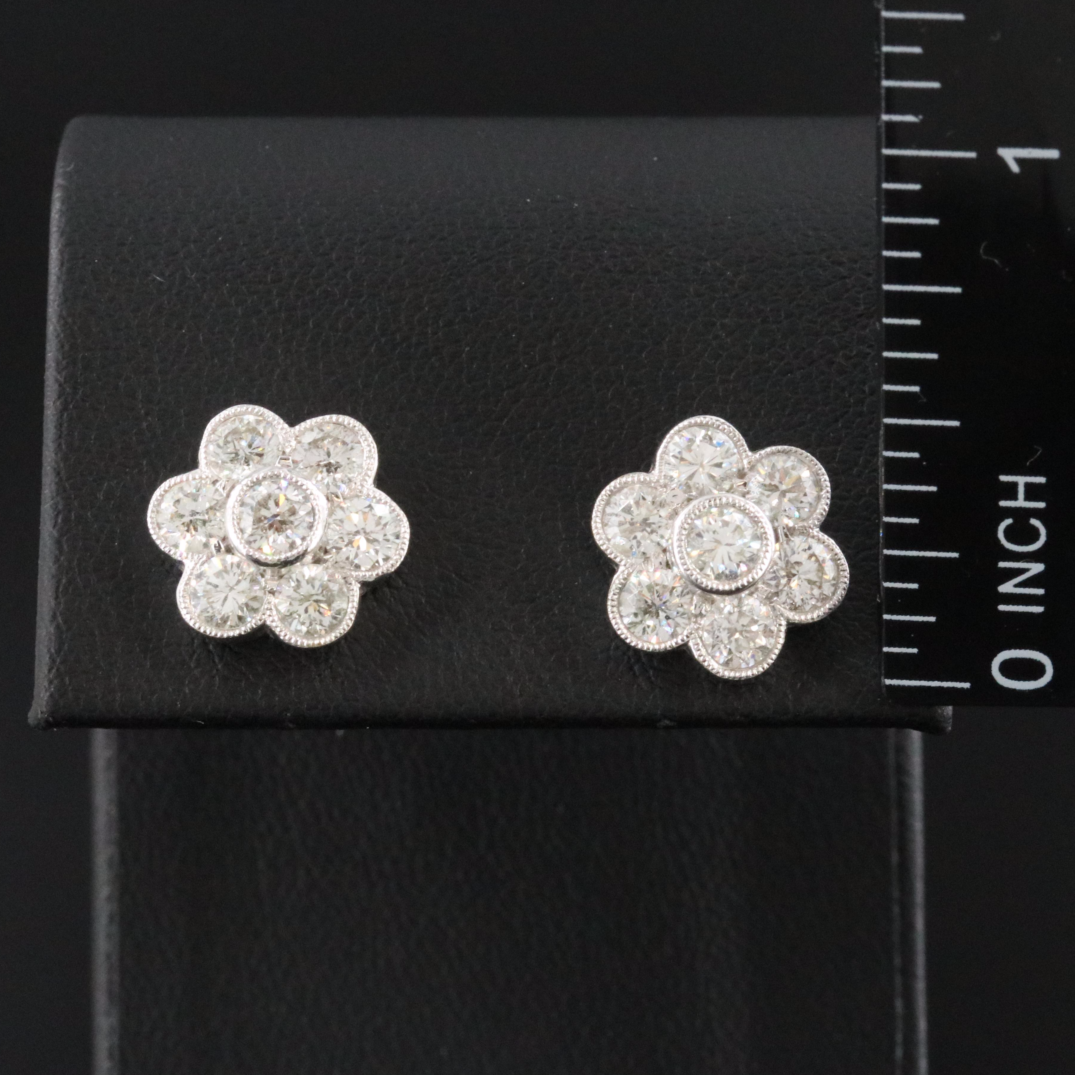 18K 2.10 CTW Diamond Earrings