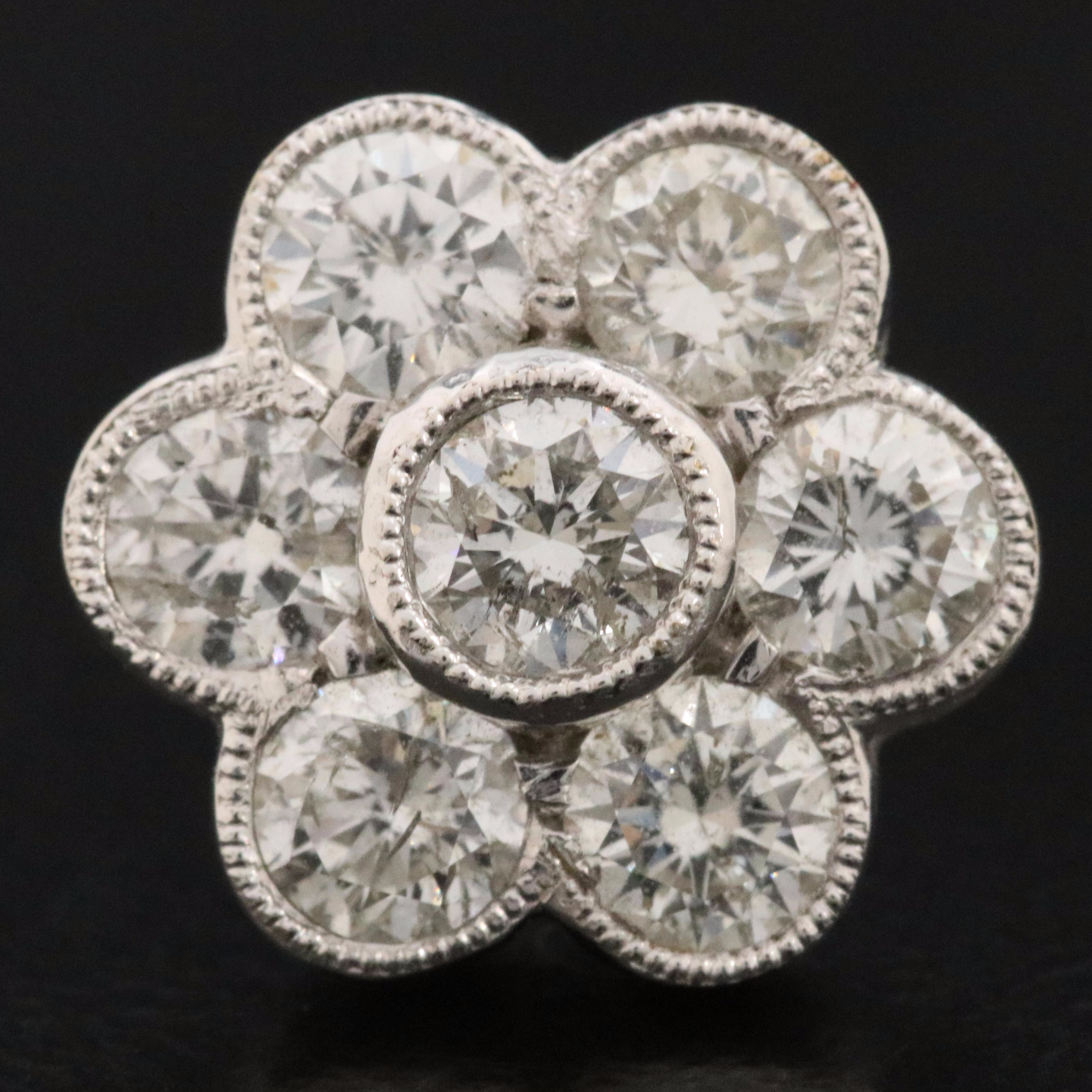 18K 2.10 CTW Diamond Earrings