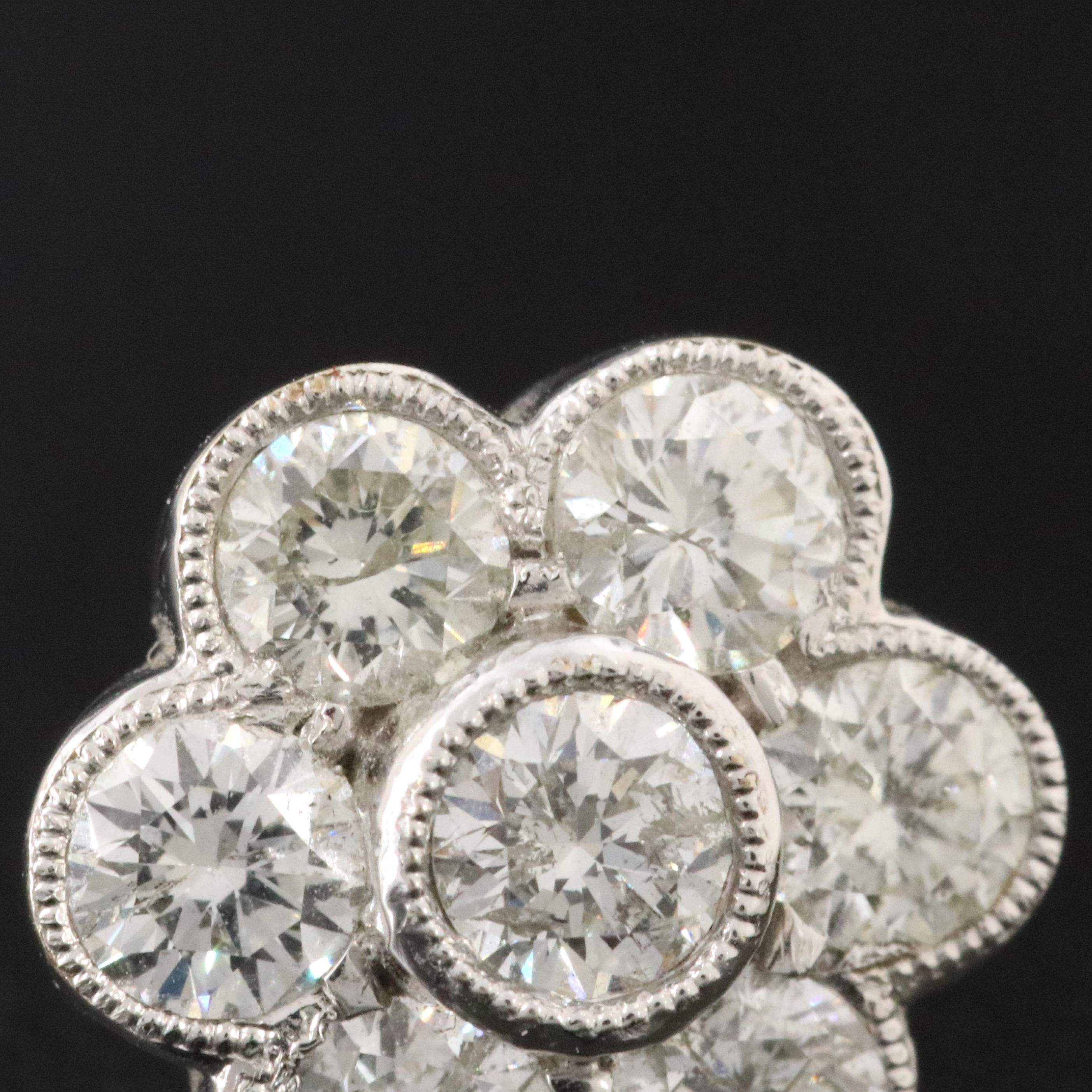 18K 2.10 CTW Diamond Earrings