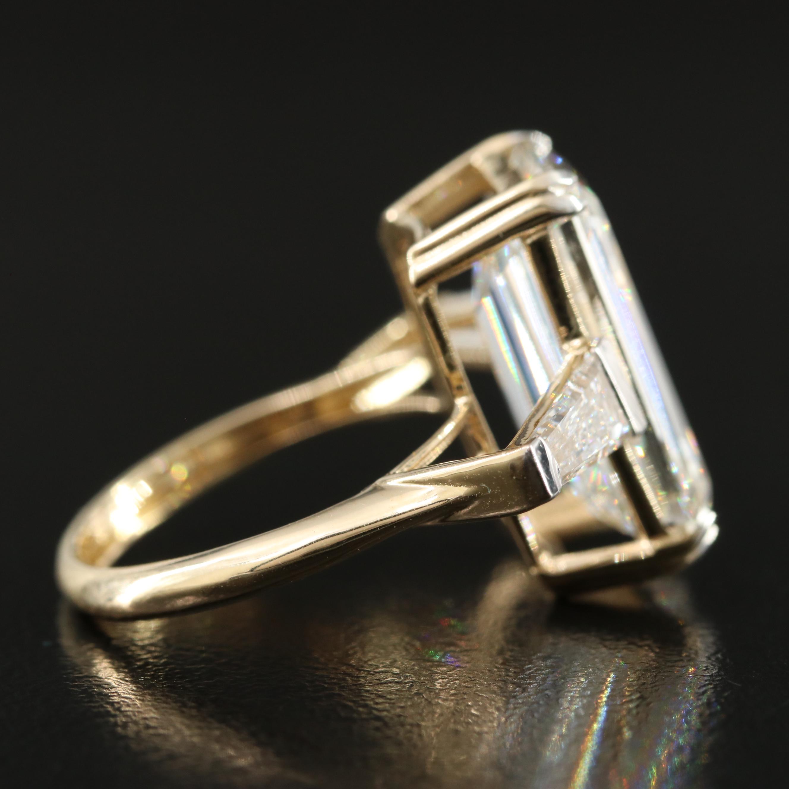 14K 11.05 CTW Lab Grown Diamond Ring with IGI Report